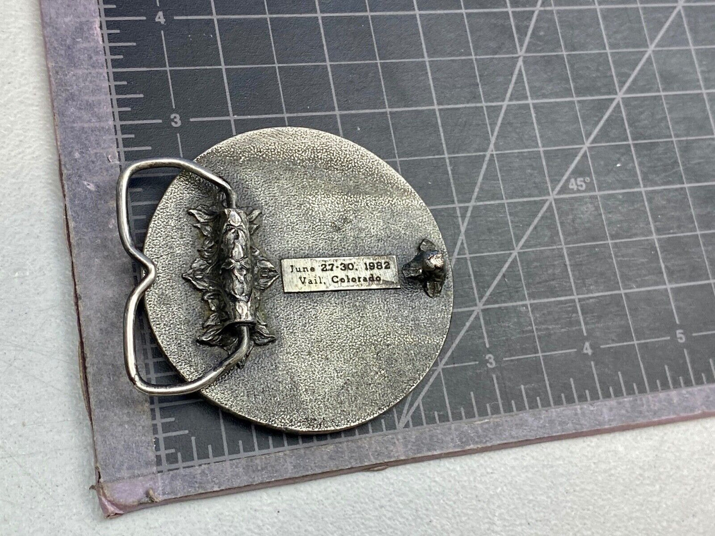 Vintage 1982 Silvertone ROCKY MOUNTAIN COAL MINING INSTITUTE Belt Buckle