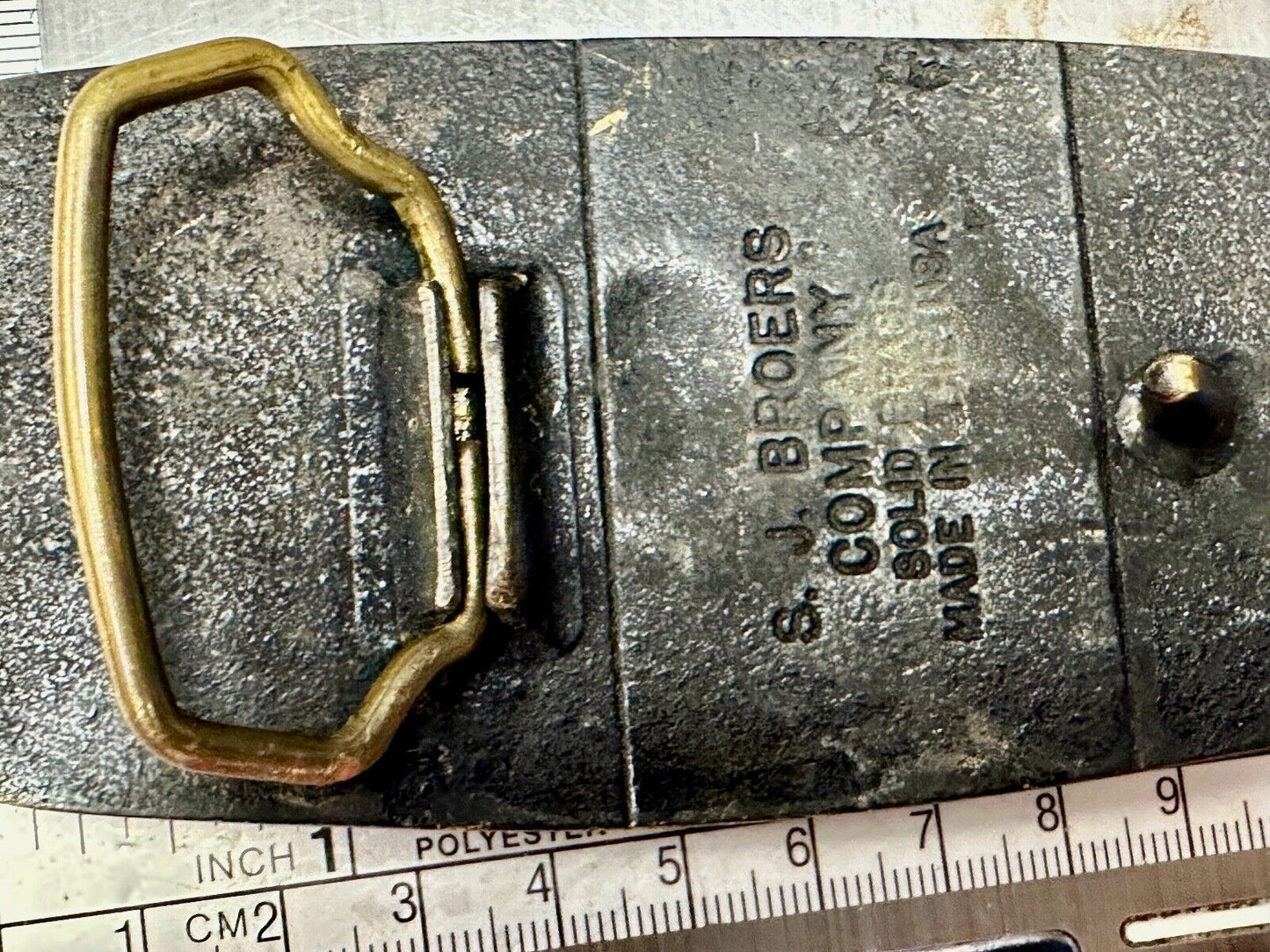 B&W FOSSIL POWER GENERATION DIVISION BRASS BELT BUCKLE by S. J. Broers Company