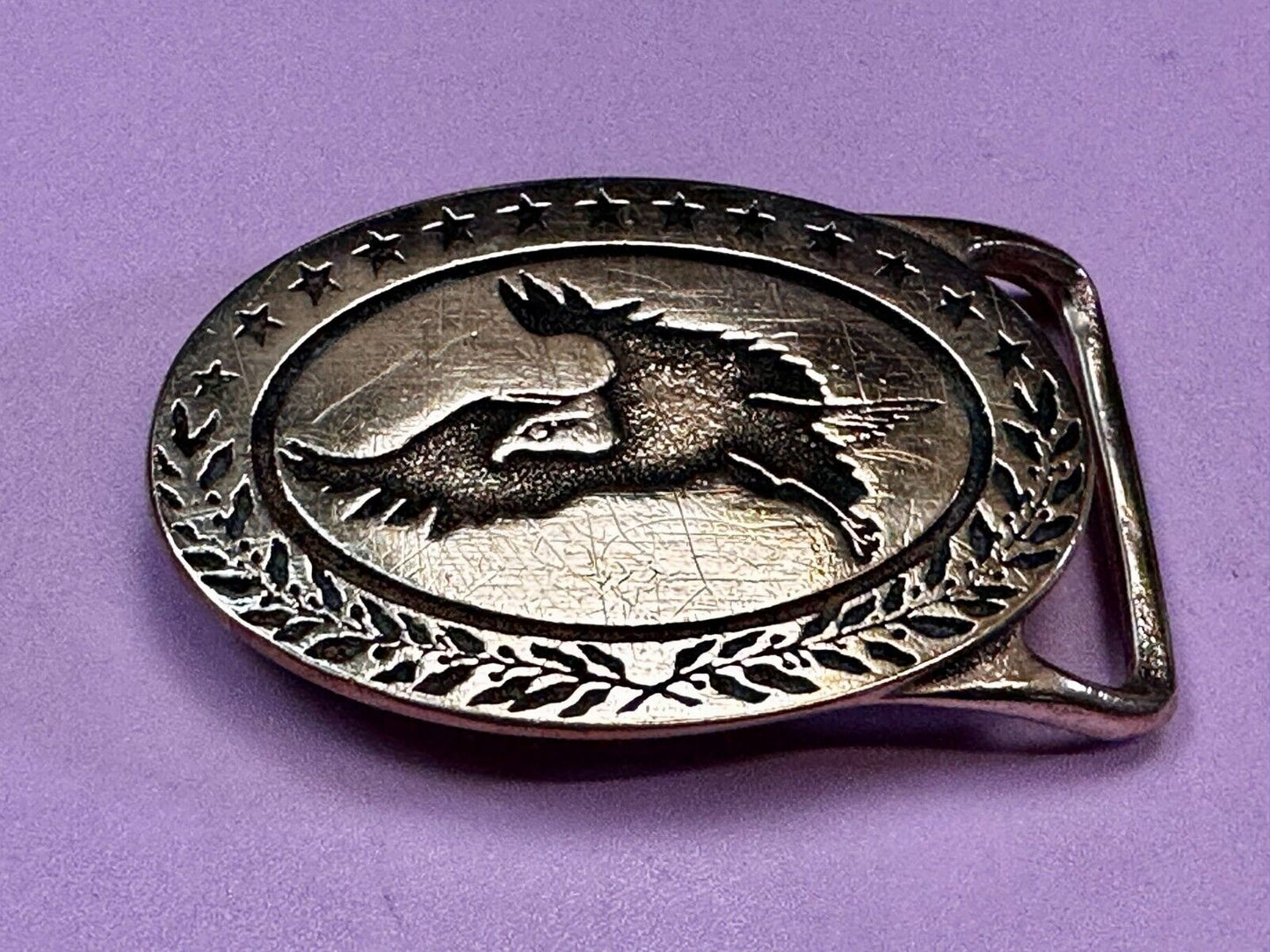 Tech Ether Guild The Eagle - Patriotic Vintage USA America Belt Buckle