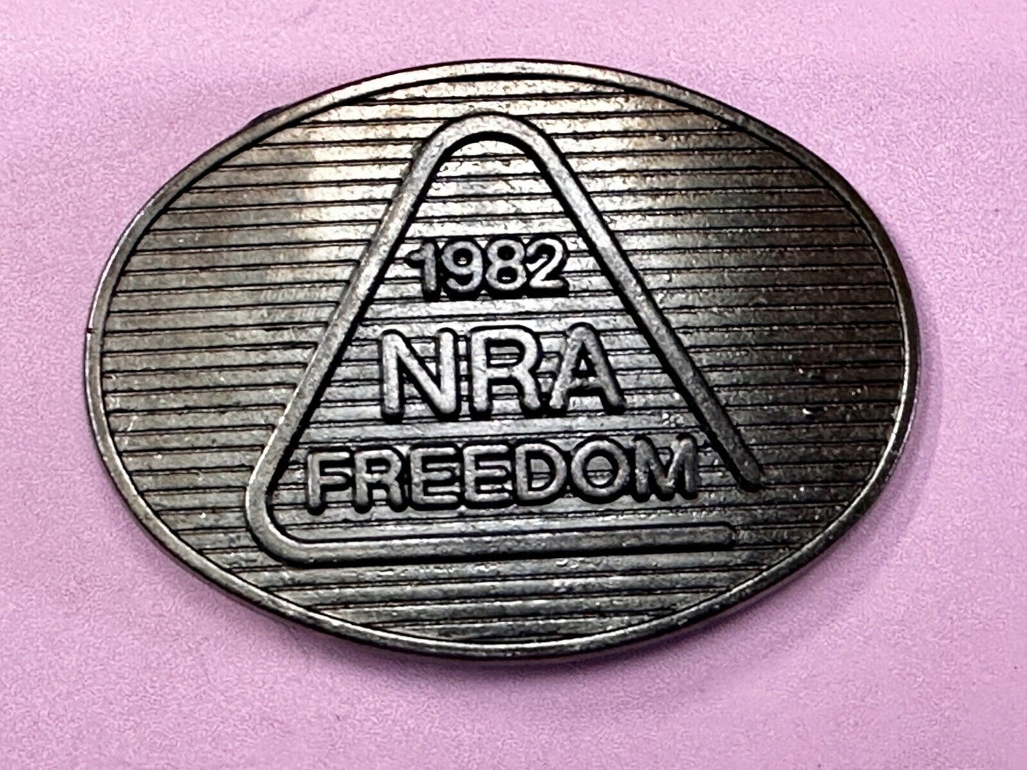 1982 NRA Freedom National Rifle Association Vintage Belt Buckle