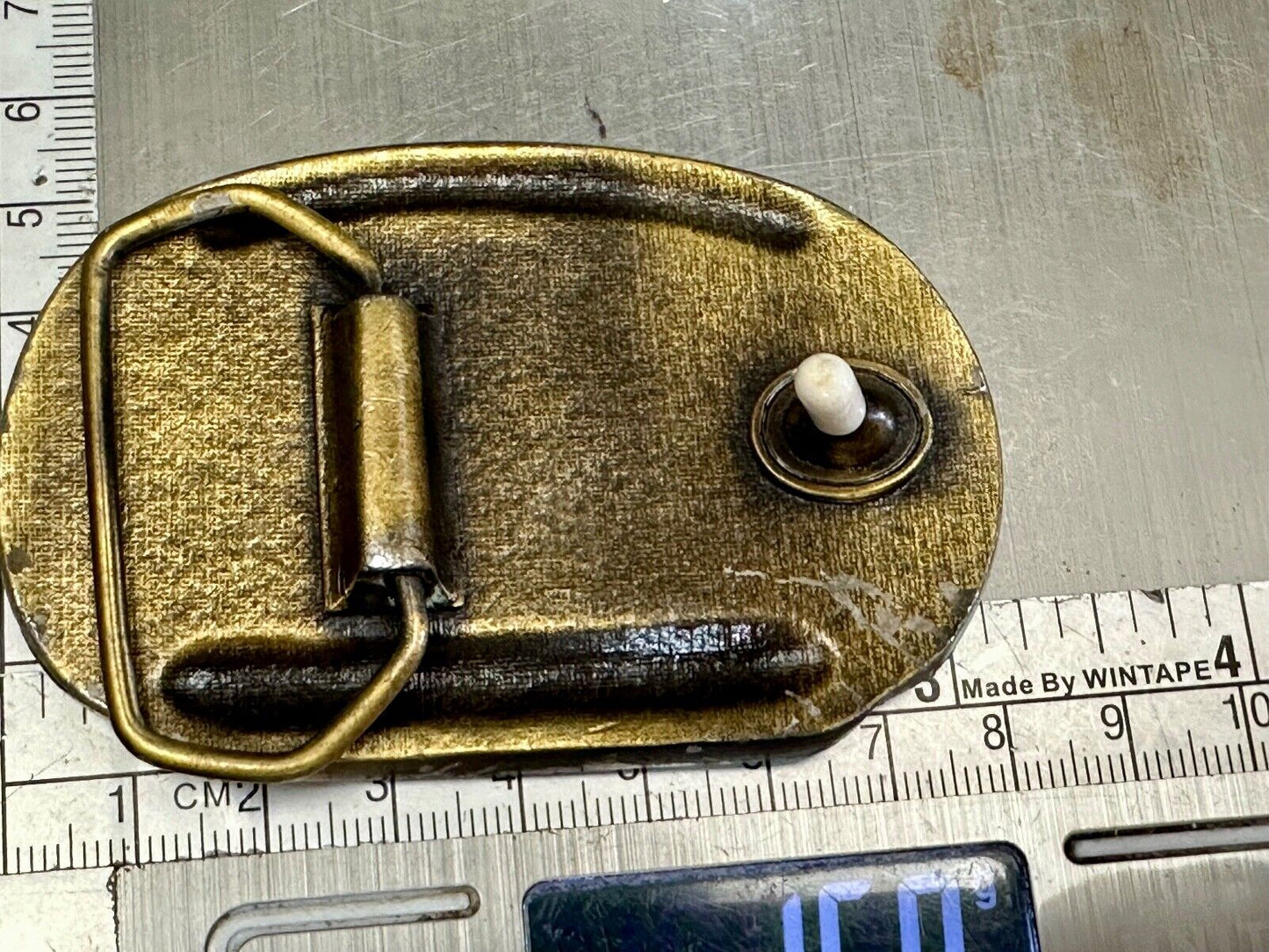 1985 National Mine Rescue Louisville KY MSHA First Aid contest belt buckle