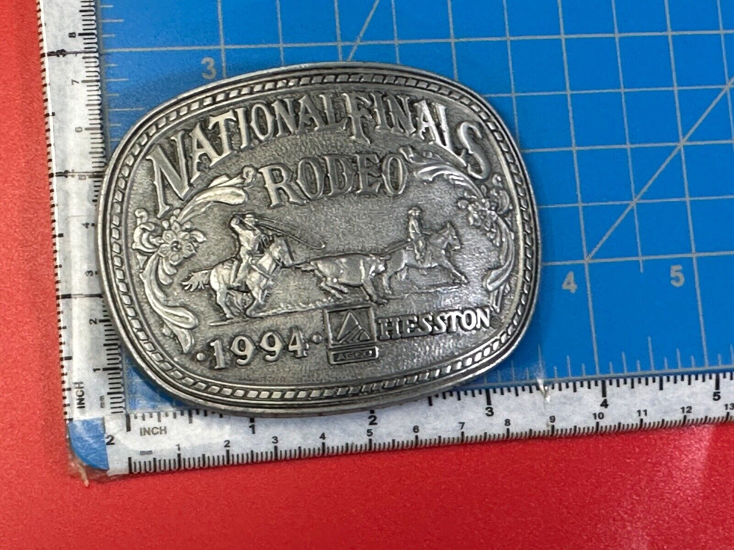 1994 Adult Sized NFR National Finals Rodeo ADM belt buckle