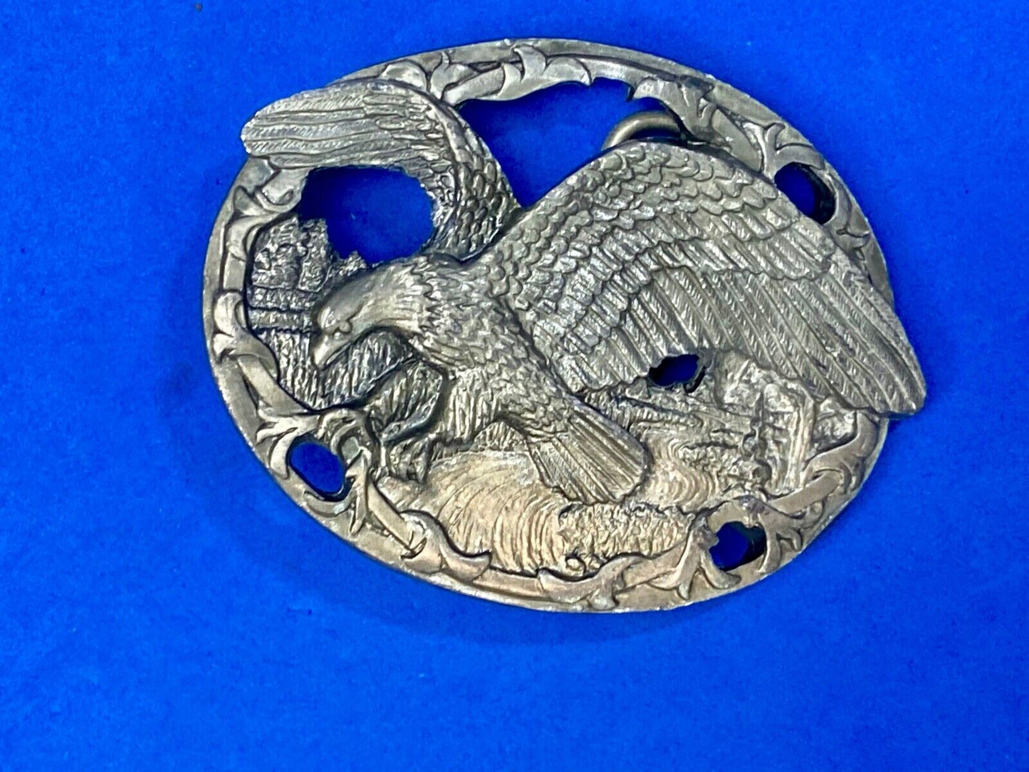 Vintage 1990 C+J See Through Hunting Flying Diving American Eagle Belt Buckle