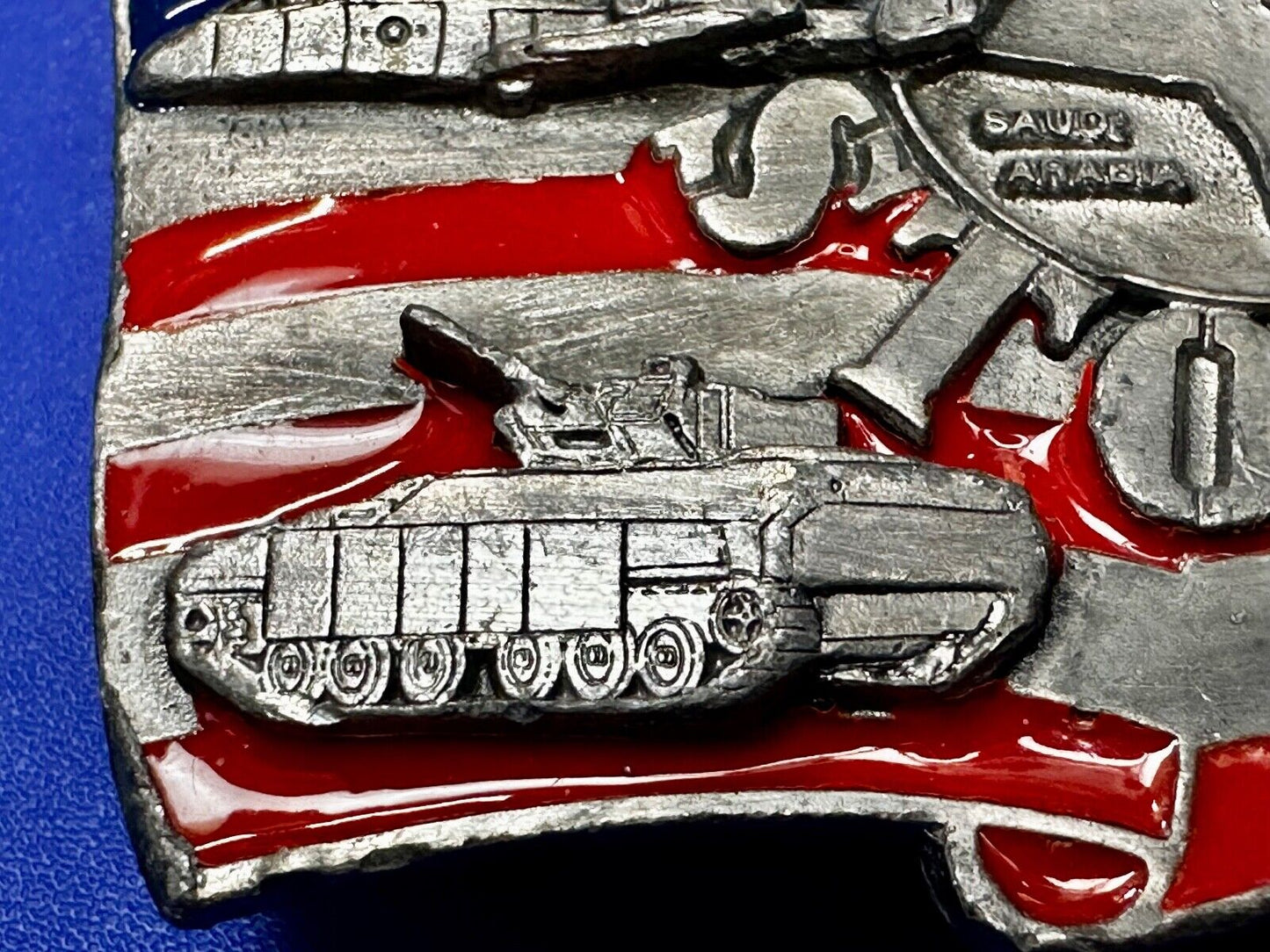 1991 Siskiyou Operation Desert Storm Belt Buckle P-92 -All Military