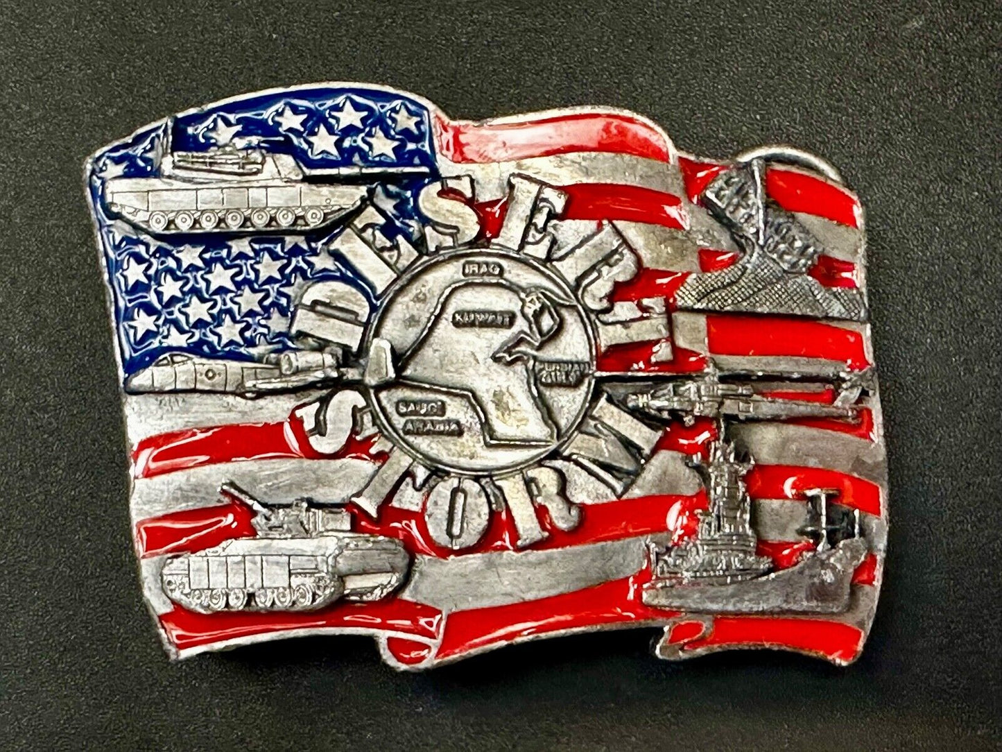 1991 Siskiyou Operation Desert Storm Belt Buckle P-92 -All Military
