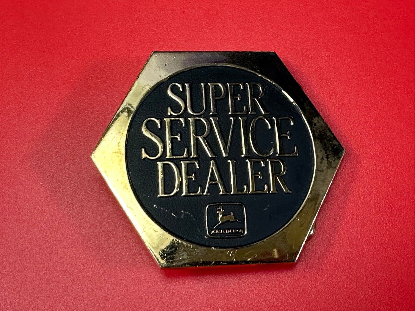 1988 John Deere & Co Tractor Super Service Dealer Vintage belt buckle