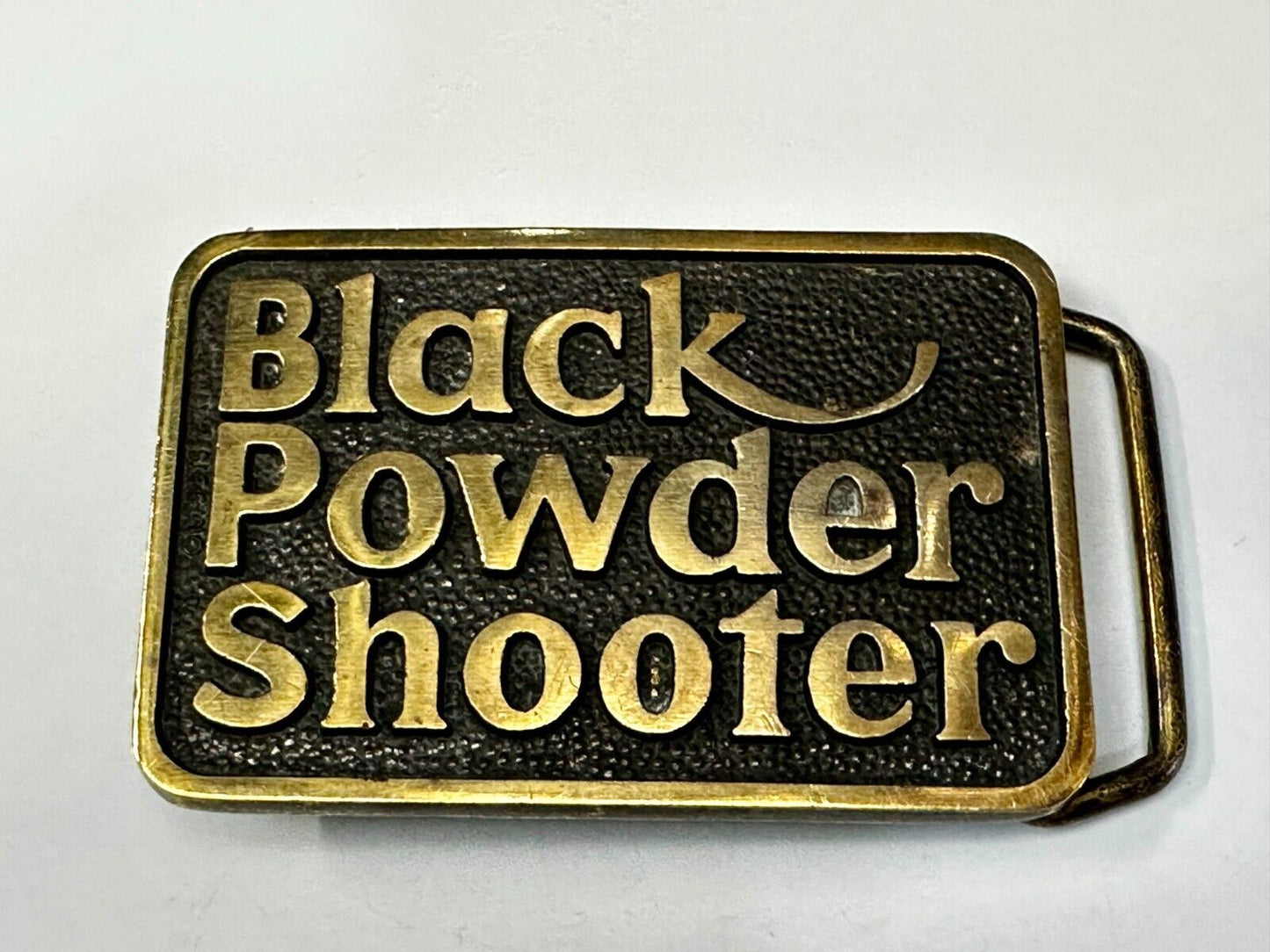 Black Powder Shooter Gun Ammo Collectors Solid Brass Belt Buckle by BTS
