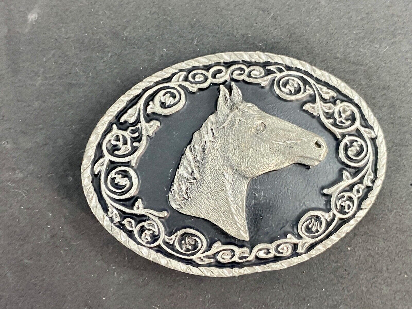 1997 horse bust head western belt buckle CSSC DC 9002