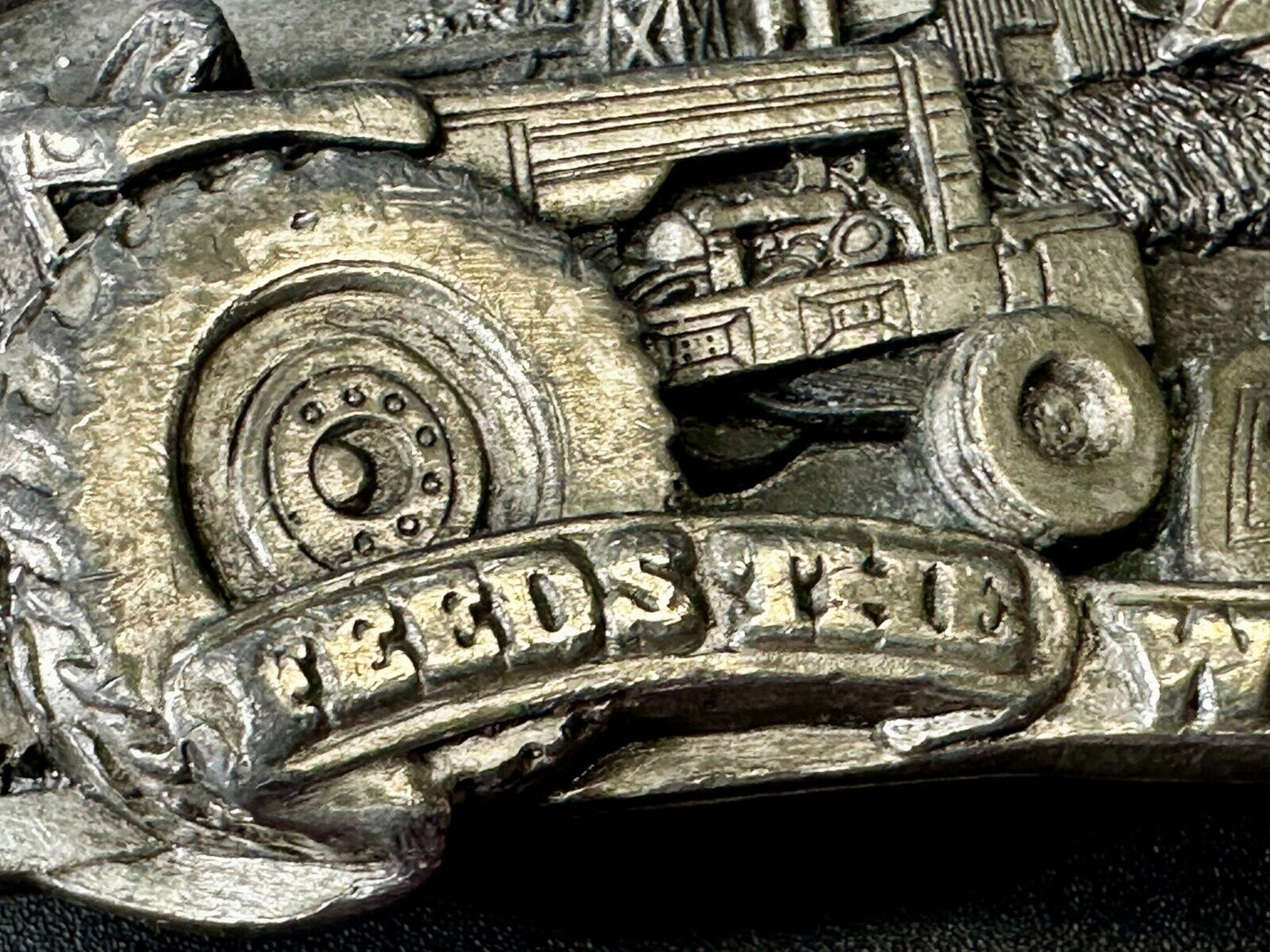 The American Farmer Feeds The World Tractor Farming Commemorative Belt Buckle