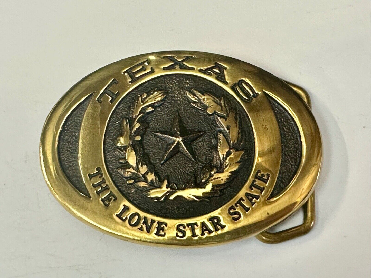 TEXAS THE LONE STAR STATE BELT BUCKLE - Heritage Mint LTD belt buckle w/ bag COA