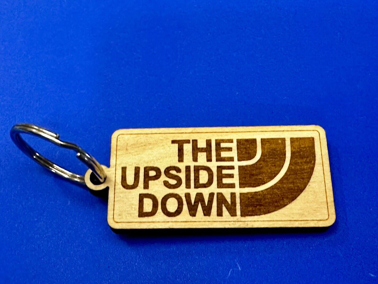 The Upside Down Promo Wood Keychain - Key Ring Chain