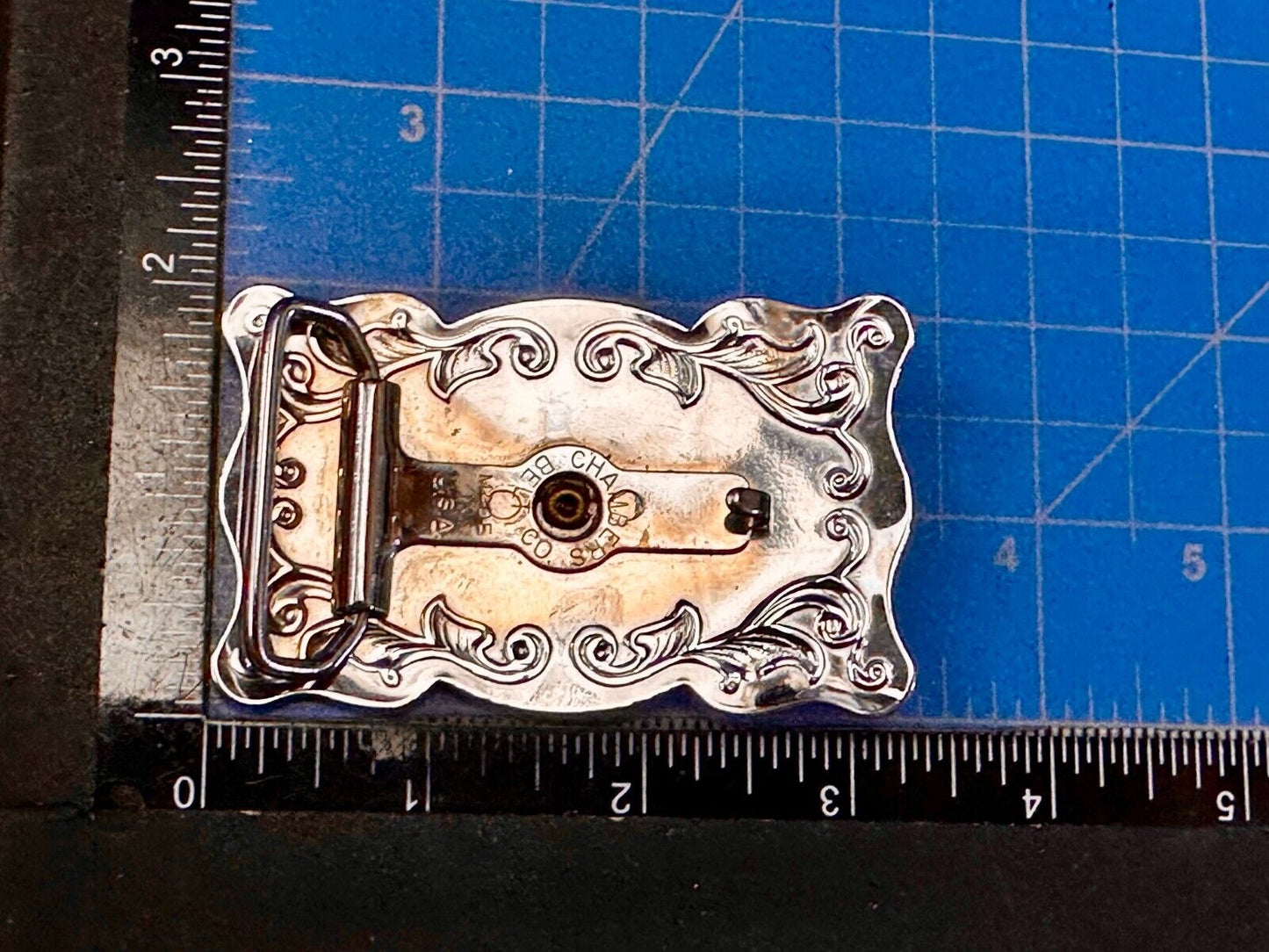 Texas Longhorn Cow Head Steer Western Cowboys Vintage Chambers Belt Buckle
