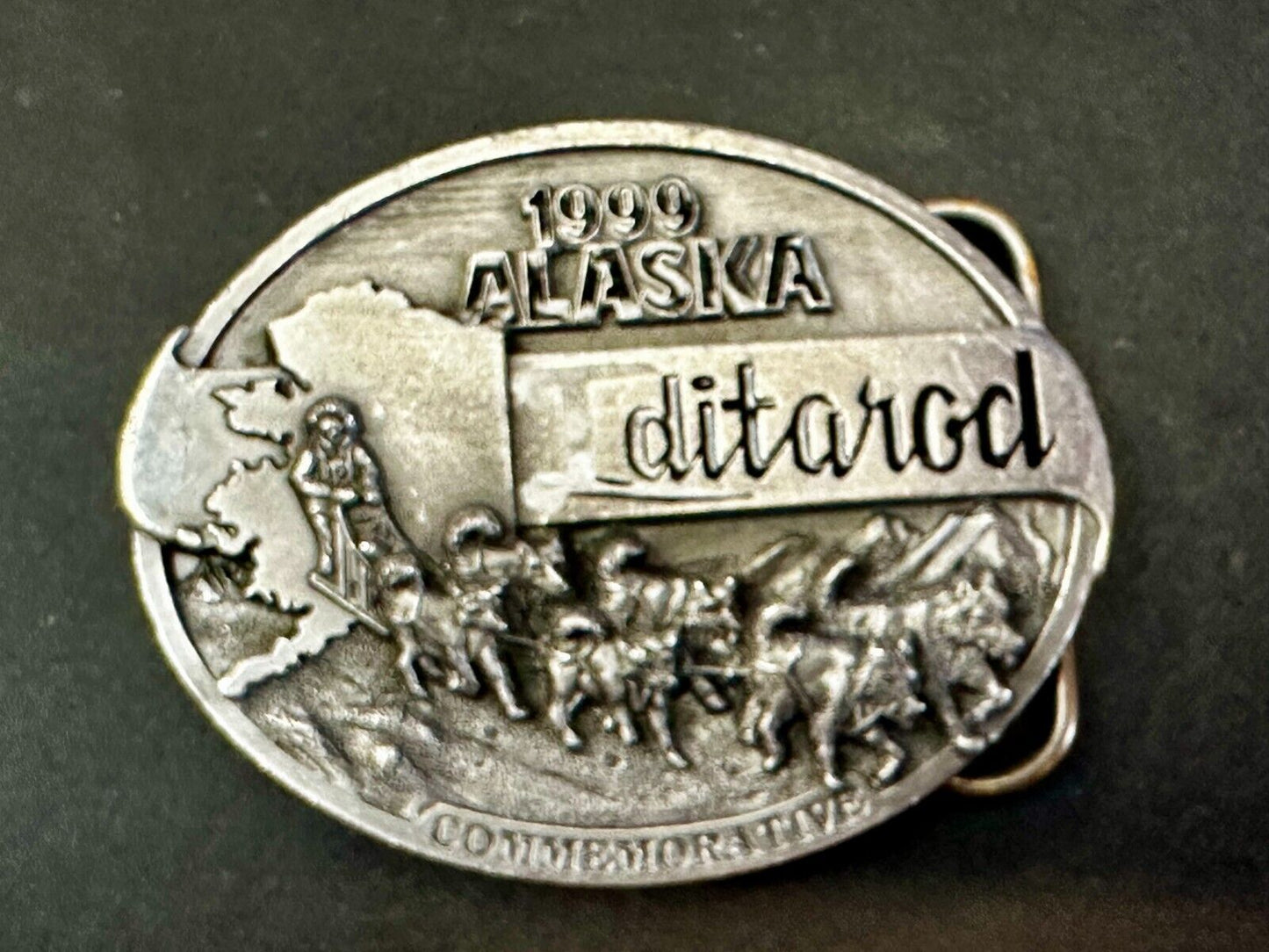 1999 Alaska Iditarod Commemorative Belt Buckle by Siskiyou