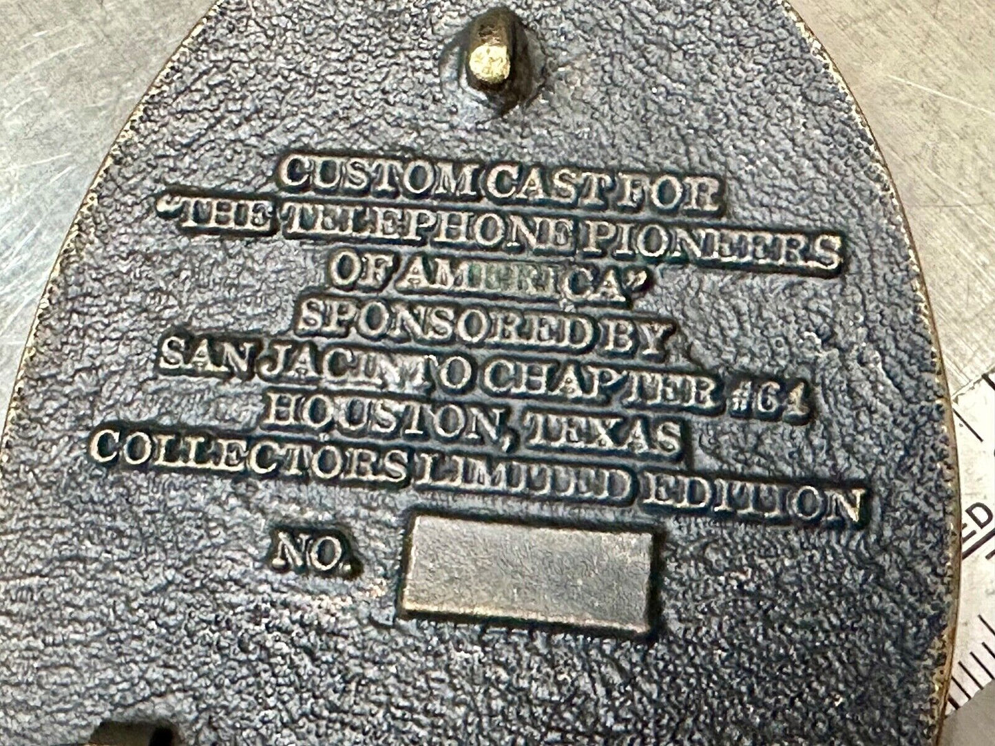 Telephone Pioneers of America TL&B Belt Buckle Fellowship Loyalty Service