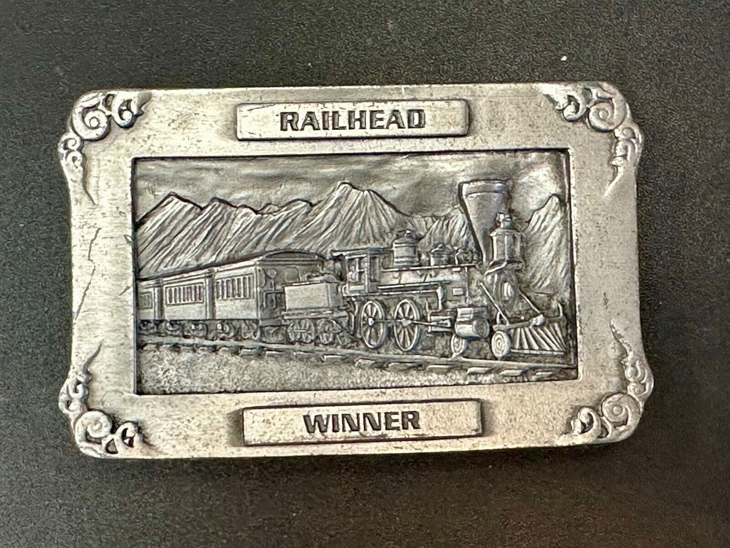 Train RR Railhead Winner ARIZONA COWBOY SHOOTERS ASSOCIATION BELT BUCKLE