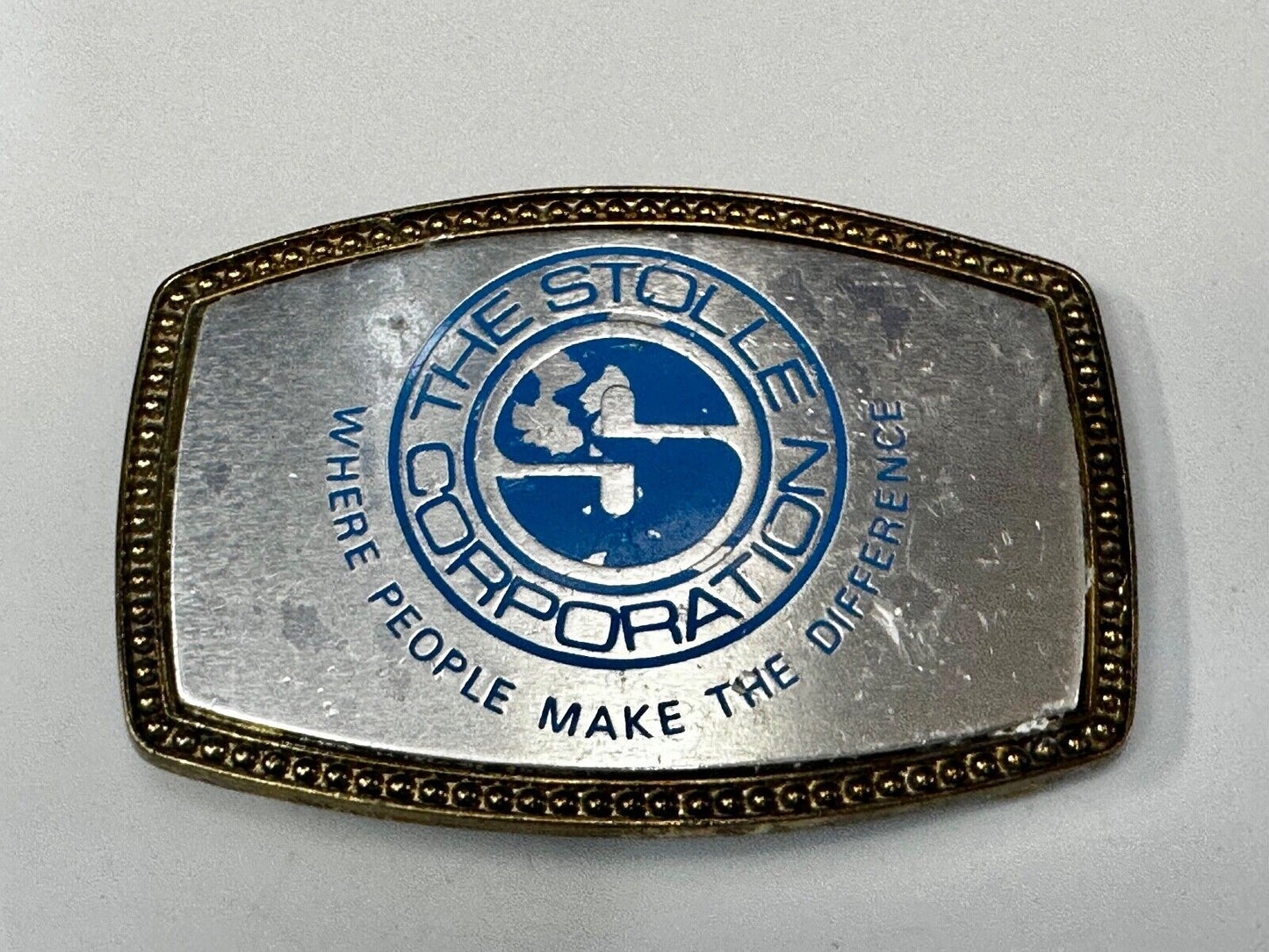 The Stolle Corporation Where People Make The Difference Alumaline Belt Buckle