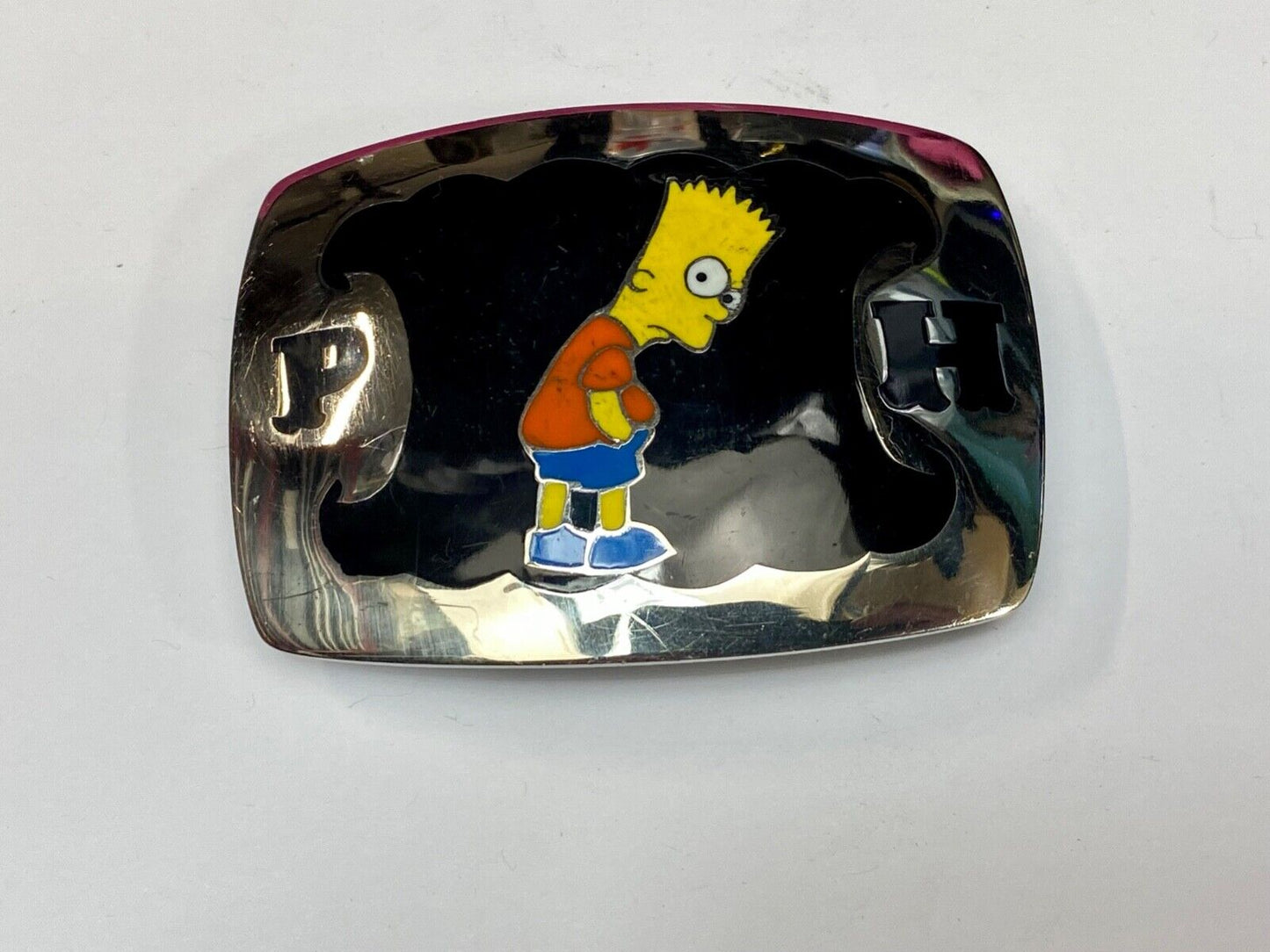 Bart Simpson ULTIMATE Simpsons fan gift! PH Western belt buckle AMAZING QUALITY