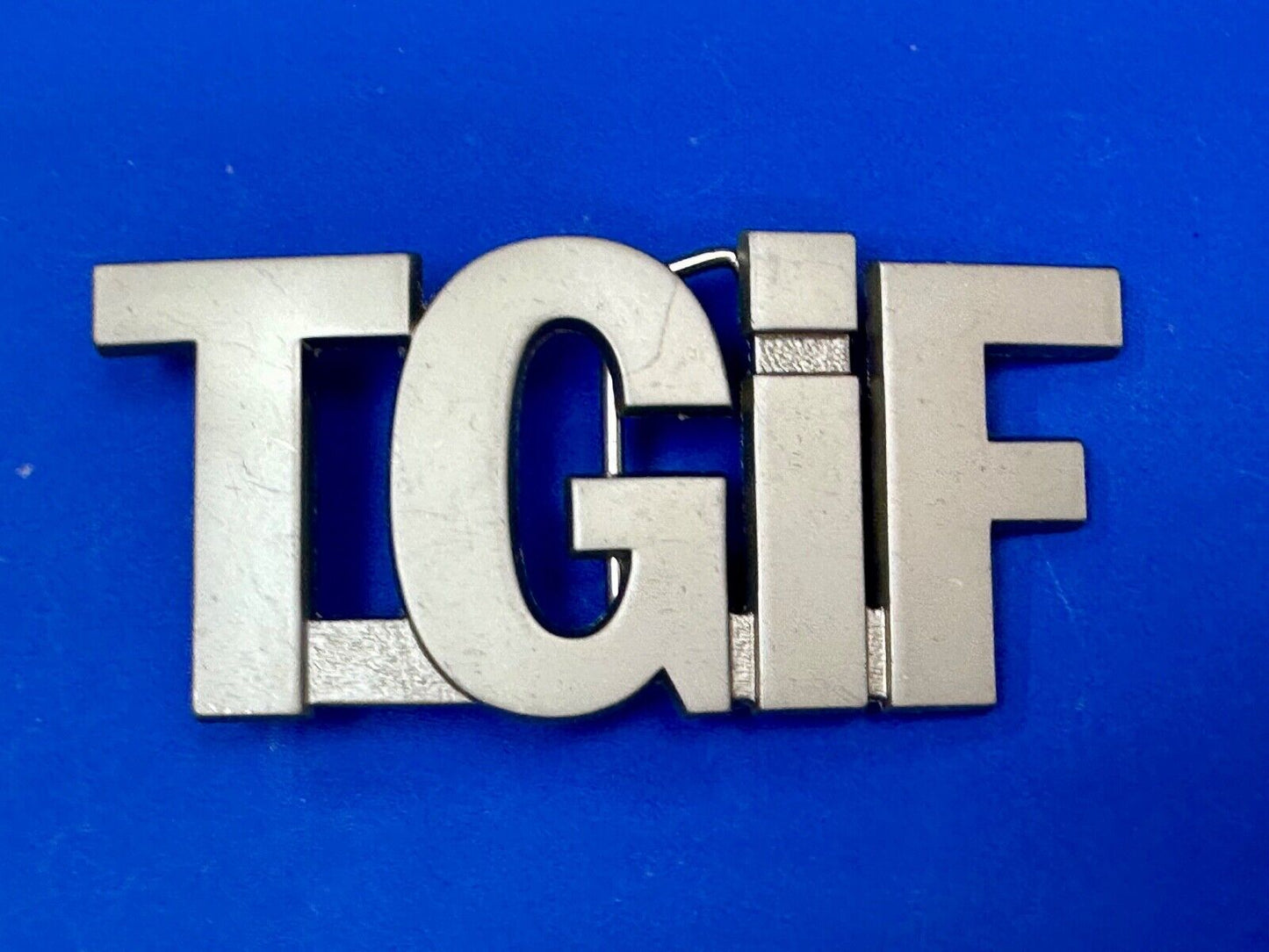 Thank God its Friday - TGIF block letter Novelty Statement belt buckle