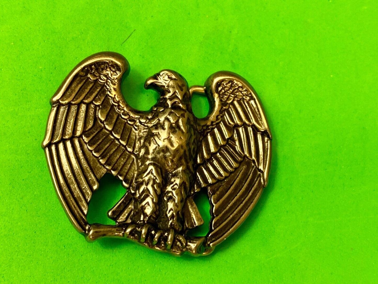 Vintage Avon Majestic Patriotic American Eagle Wings Spread Metal Belt Buckle