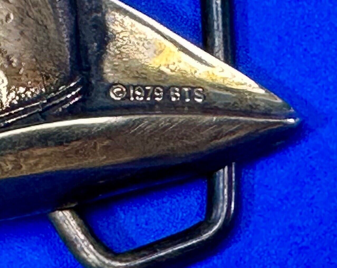 1978 BTS Cowboy Hat Figural Western Rodeo Vintage Cowboy Wearz belt buckle