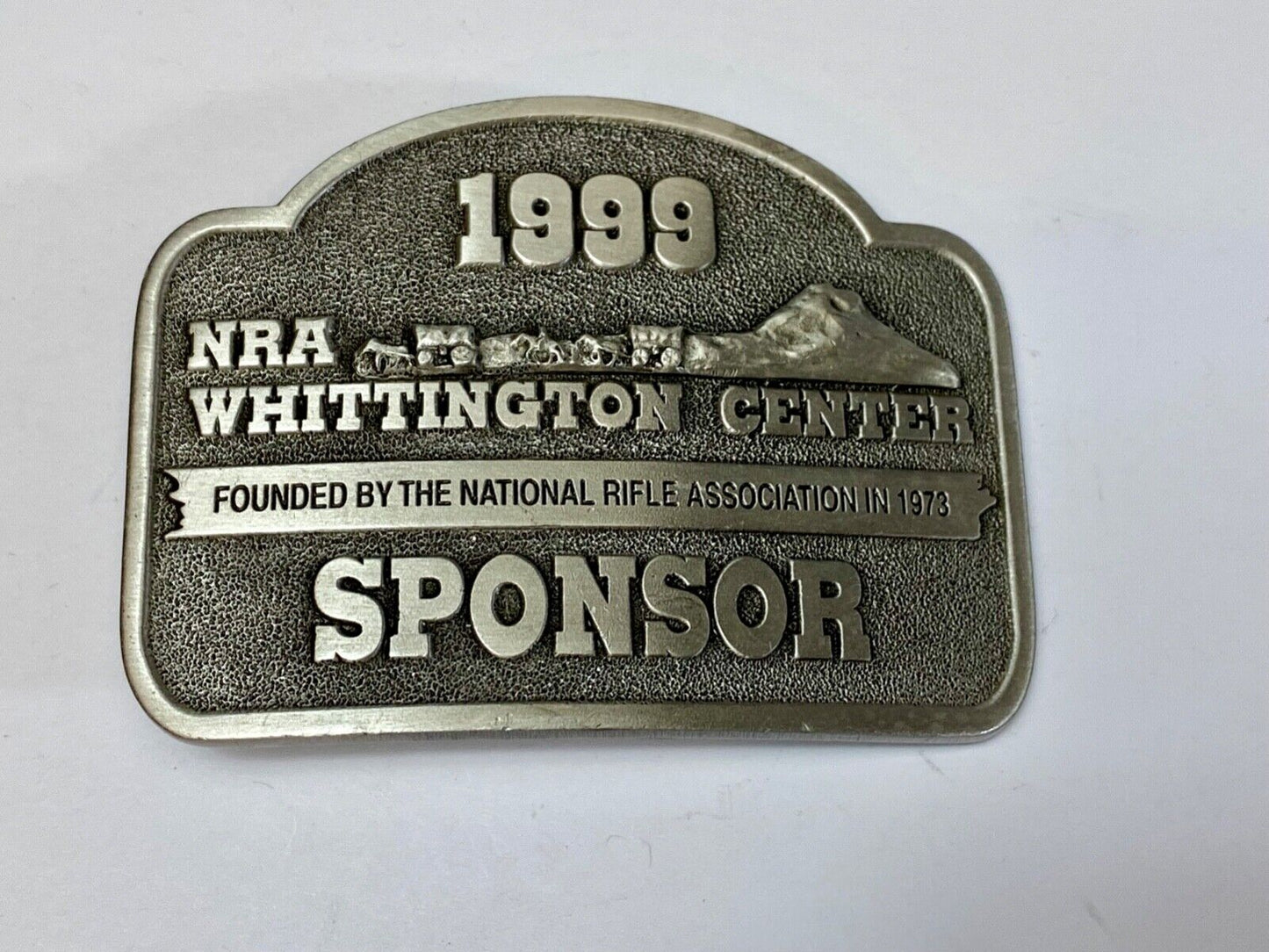 1999 NRA Whittington Center National Rifle Associon Sponsor belt buckle