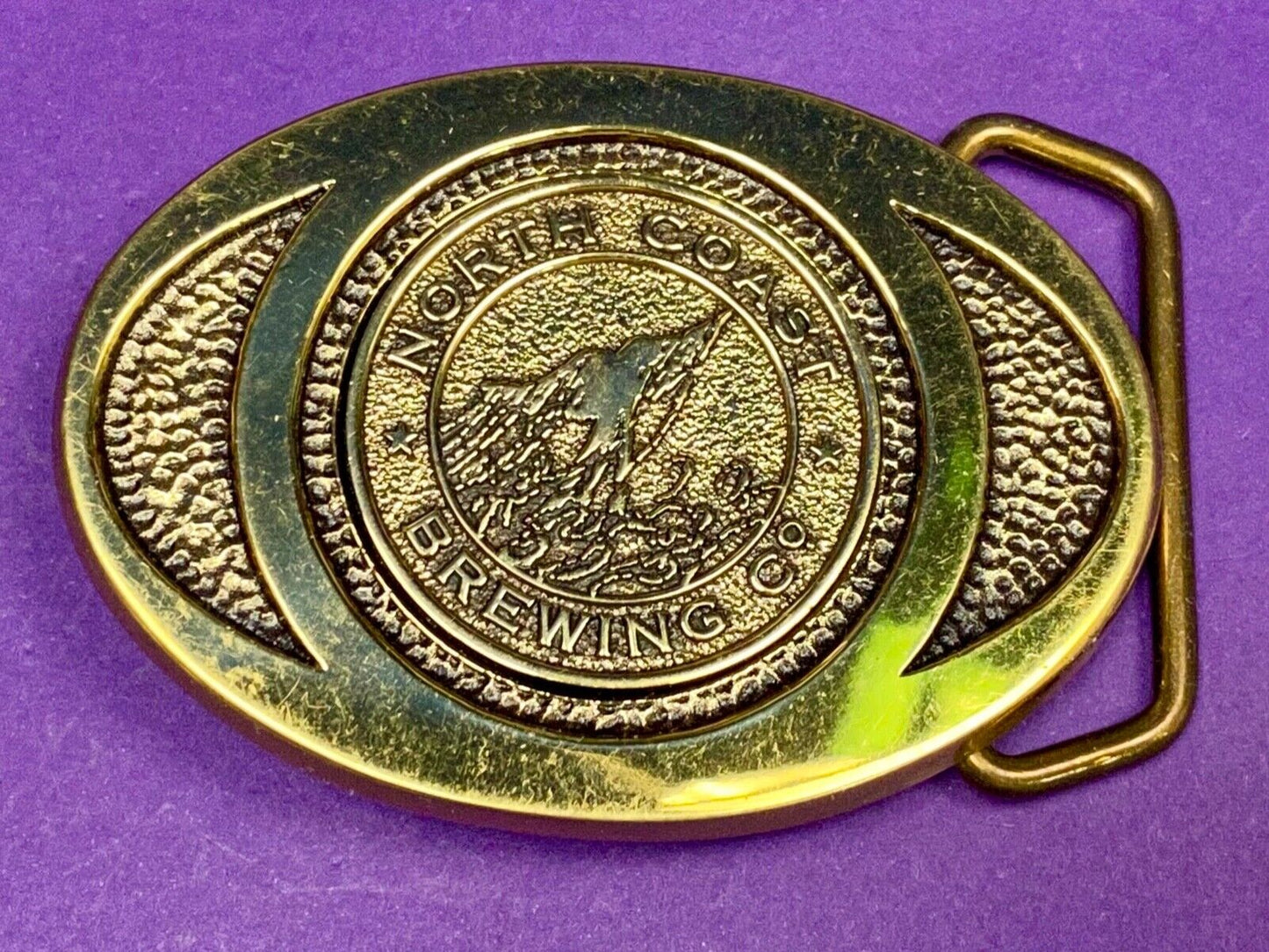 Beer Brewery Collectable North Coast Brewing Company Solid Brass Bts Belt Buckle