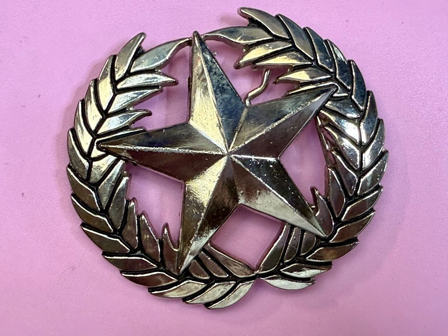 The Original Not the Imitator Star & Laurel Wreath Anchor Blue Belt Buckle