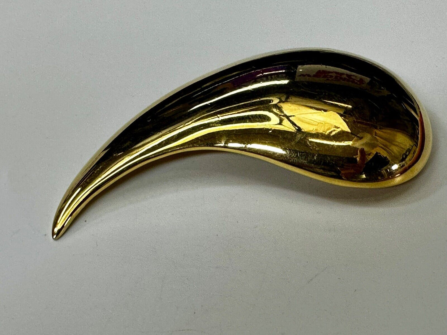 Teardrop HUGE Unique Pattern Design Boho Large Gold Tone Belt Buckle Alexis