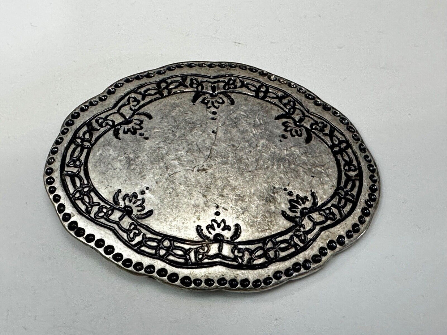 Badichi Replacement Silver Color Western Oval Belt Buckle