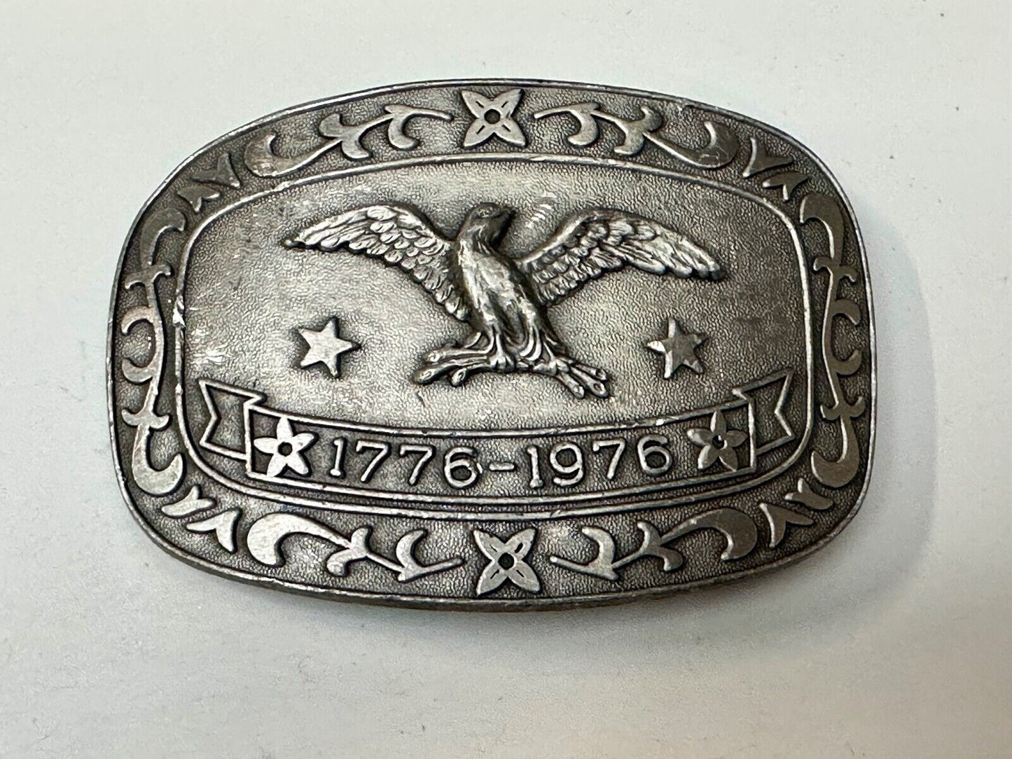Bicentennial Eagle Patriotic USA America 70's Vintage belt buckle by Celebrity