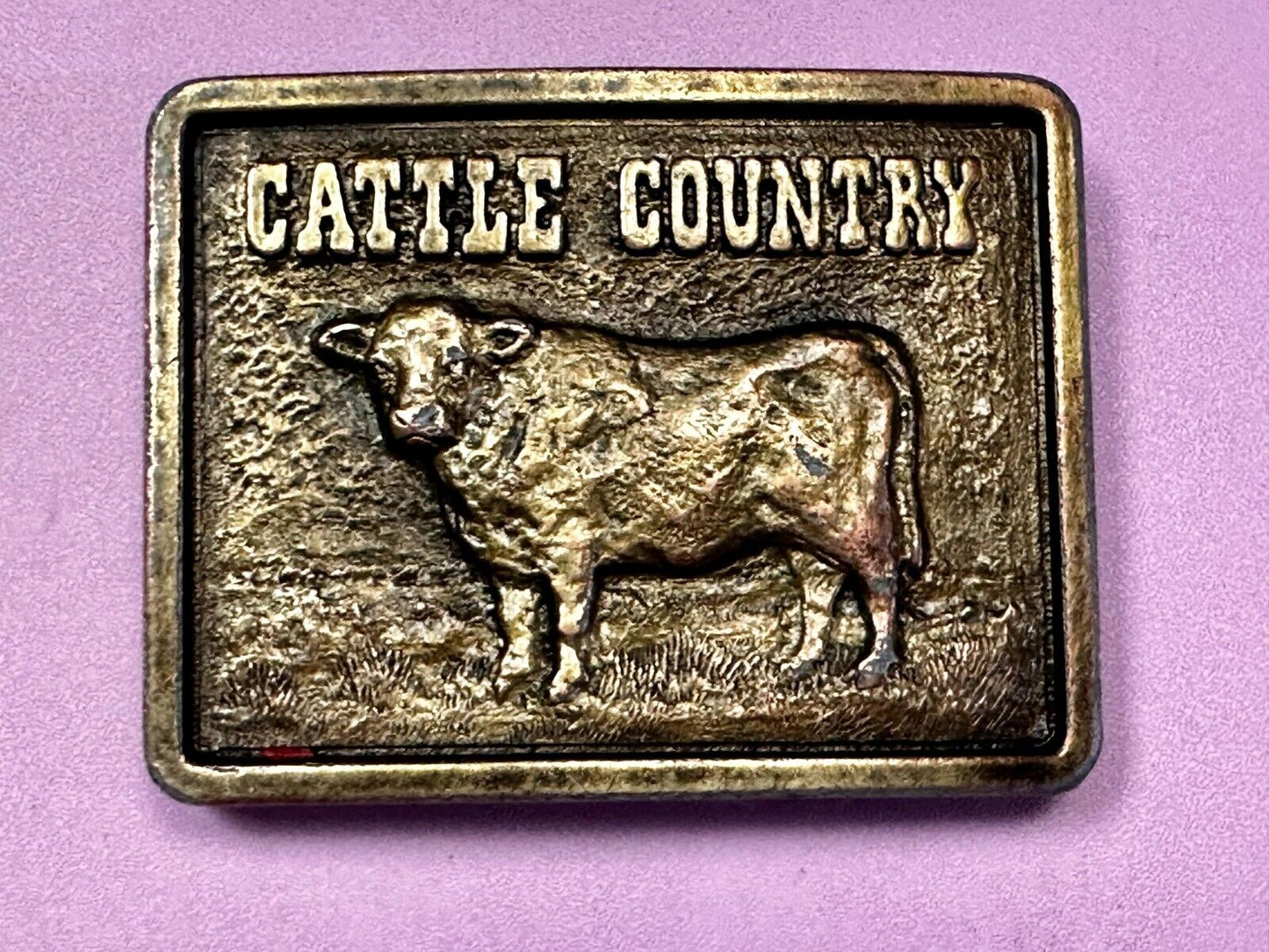Cattle Country Cow Nutrena Feeds Limited Edition Farmers Promo Belt Buckle