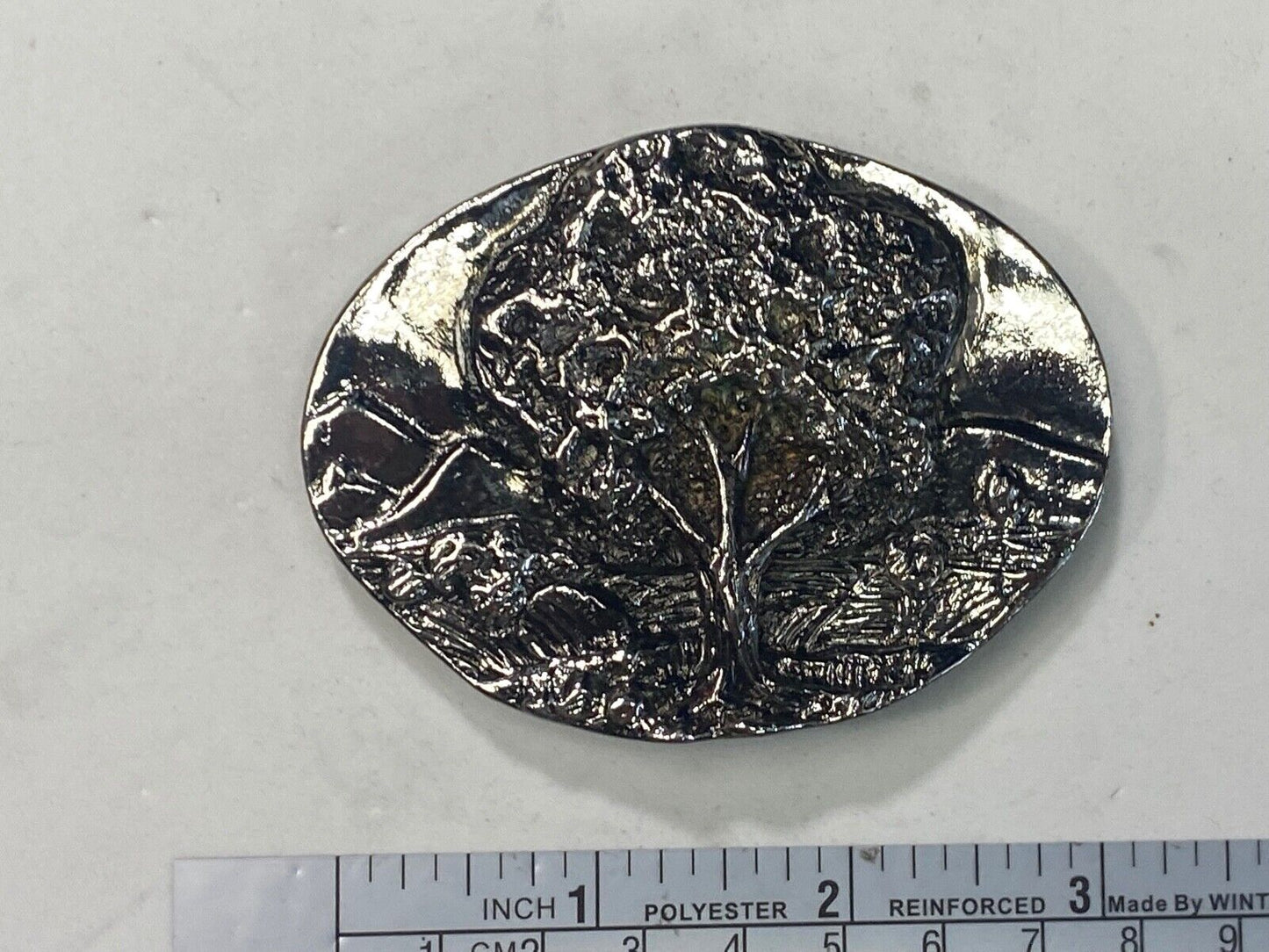Beautiful Tree. Amazing Detail! Silver Color Scarf Tie Clip