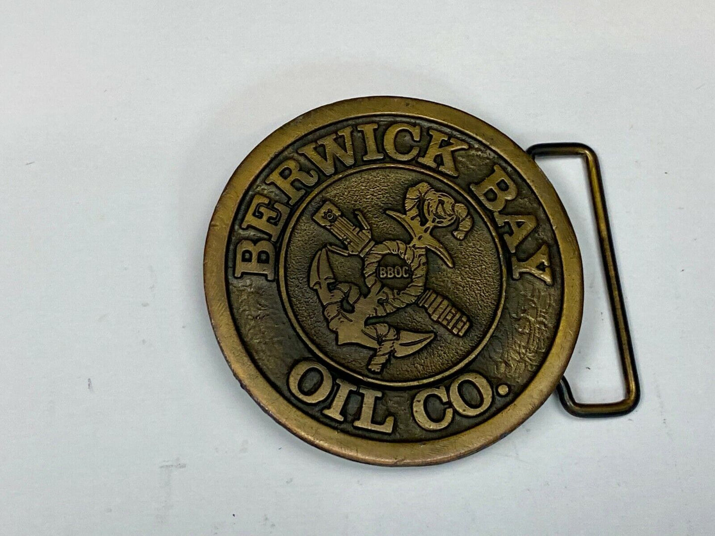 Berwick Bay Oil Company Atchafalaya River In Louisiana Belt Buckle By Hit Line