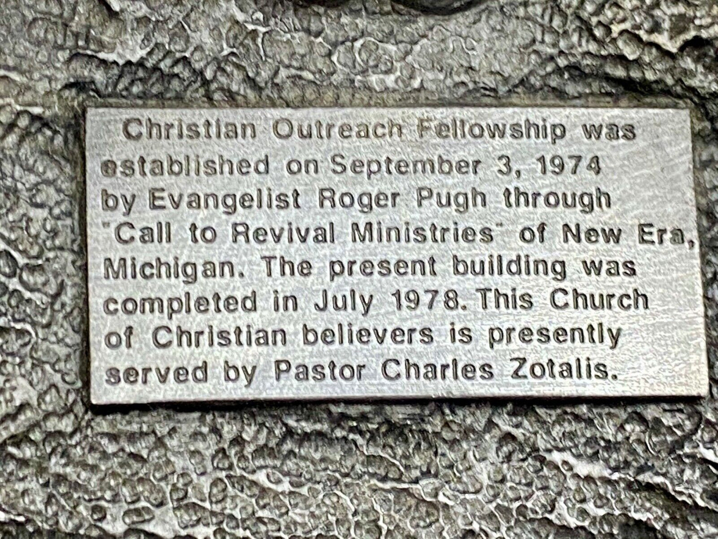 1992 - Founder’s Days Caledonia MN belt buckle Christian Outreach Fellowship