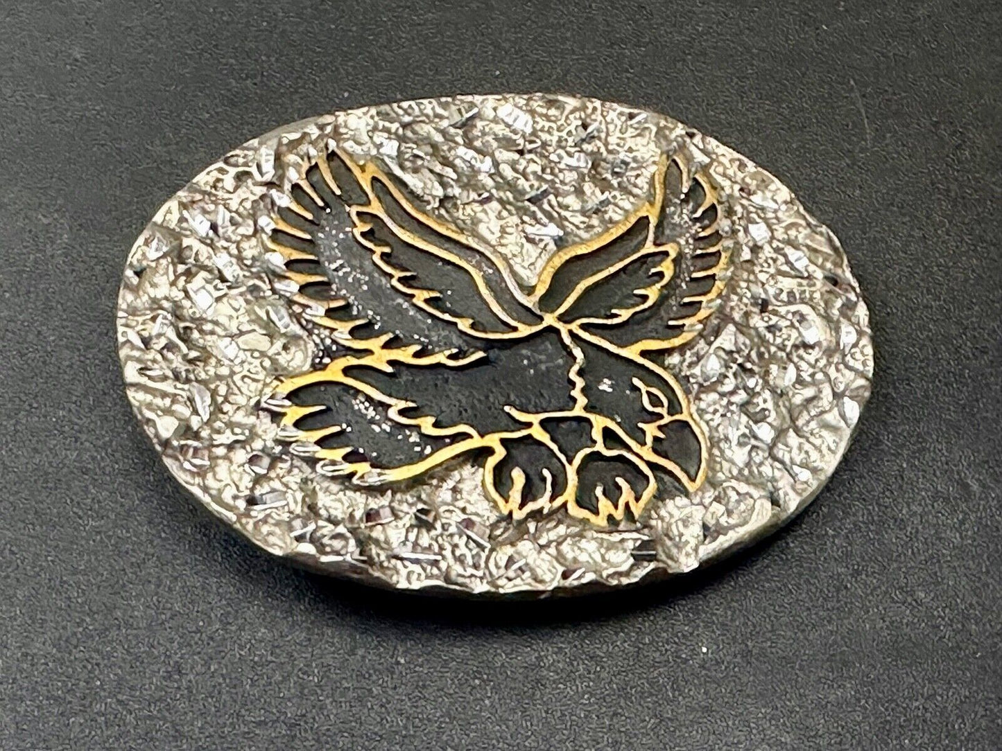 Attacking Eagle - Native American Indian Theme belt buckle Handcrafted by SSI