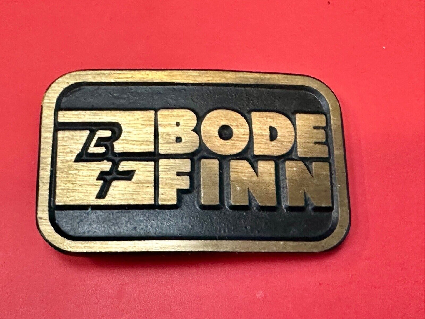 BF Bode Finn Construction Equipment Company Solid Brass Dynabuckle Belt Buckle