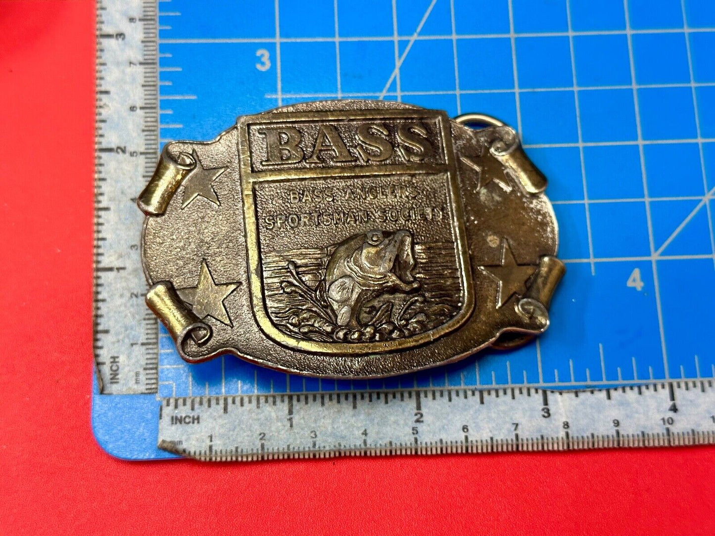 BASS Fishing Anglers Sportsman's Society Club 0 Great American Belt buckle Co