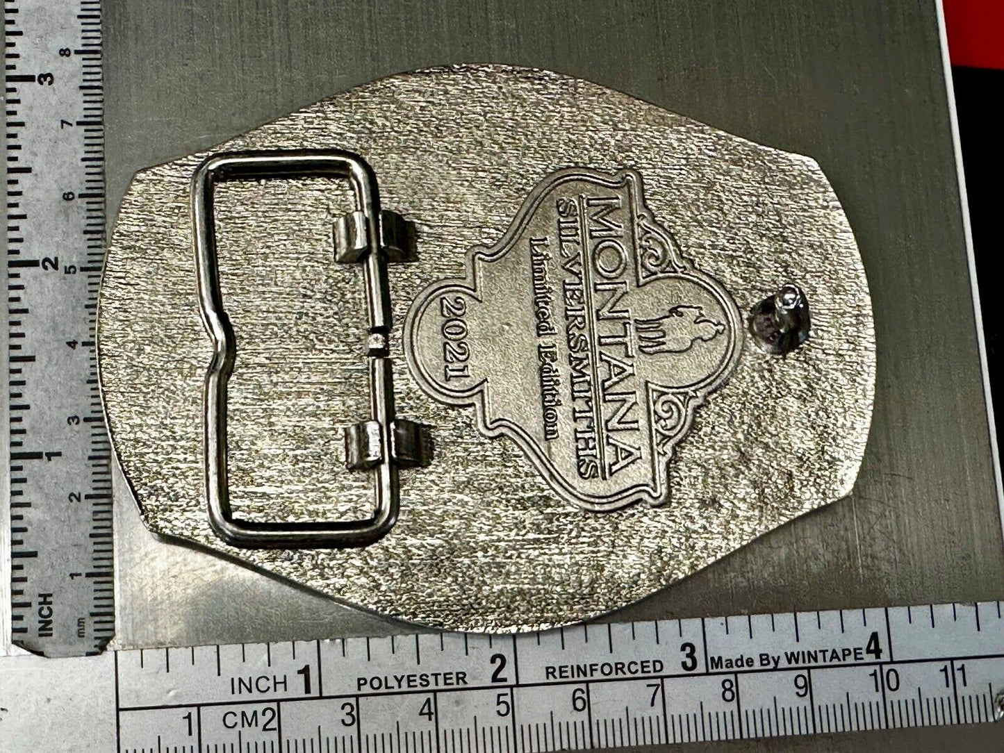 2021 PENDLETON Whisky Let'er Buck Rodeo Cowboys Montana Silversmiths Belt Buckle