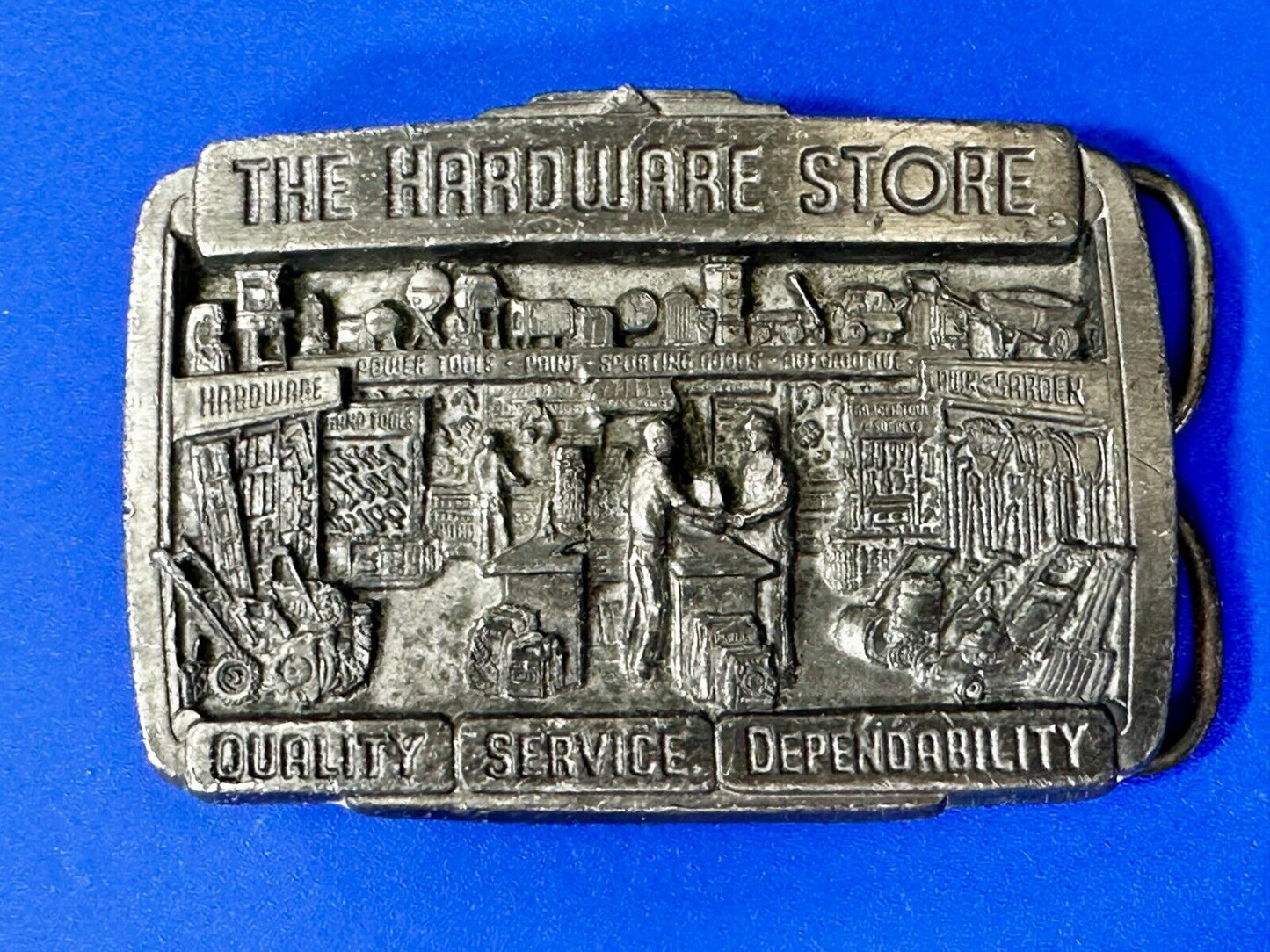 The Hardware Store - Quality Service Dependability Commemorate 1987 Belt Buckle