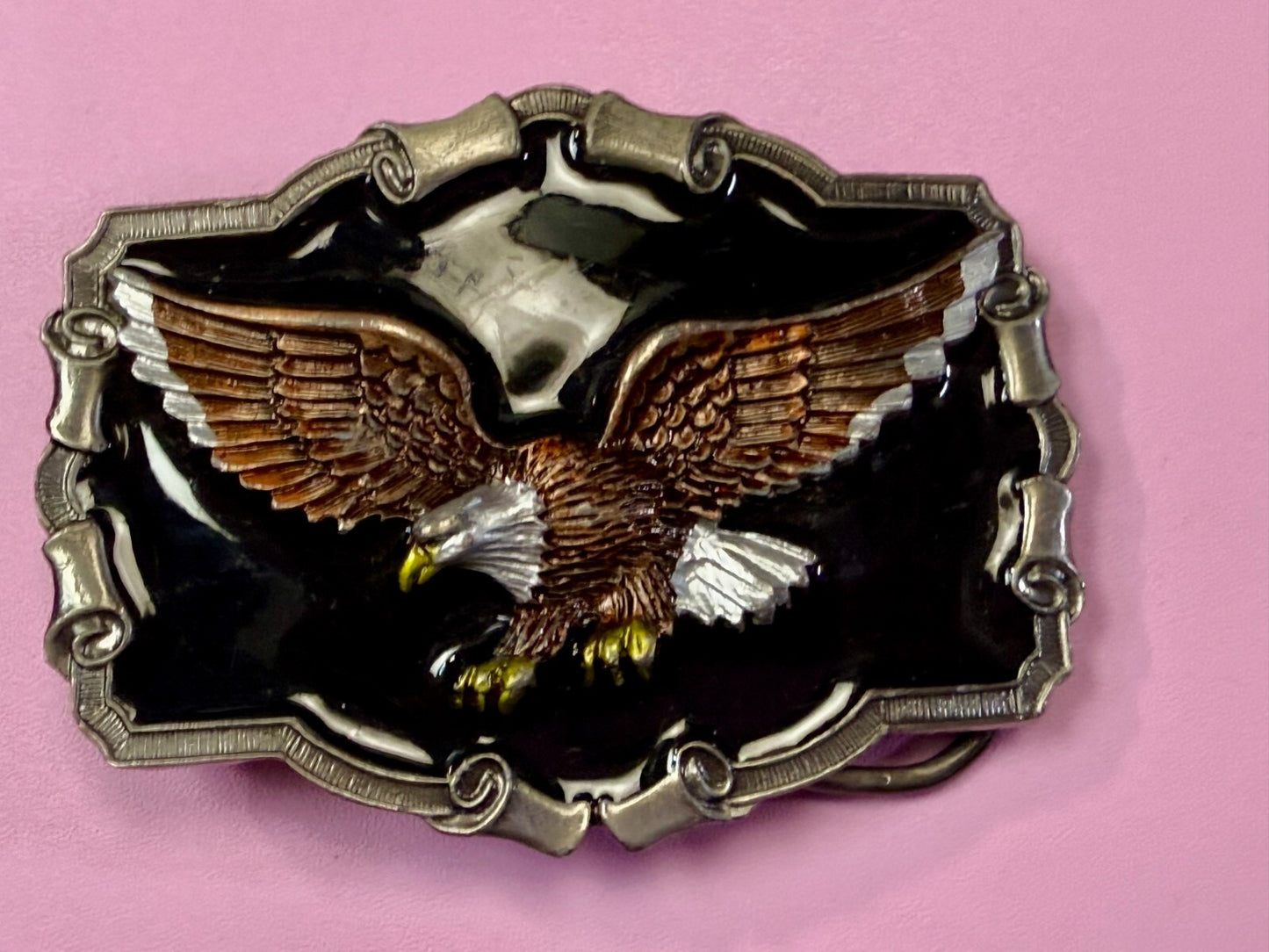Vintage 1983 Patriotic American Bald Eagle - The Great American Buckle Co