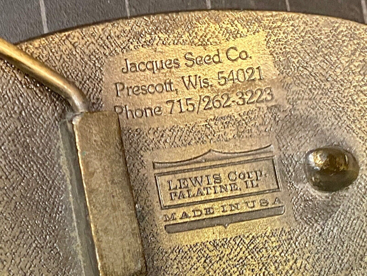 Vintage Jacques Seeds USA Farming Limited Edition 1977 Belt Buckle by Lewis