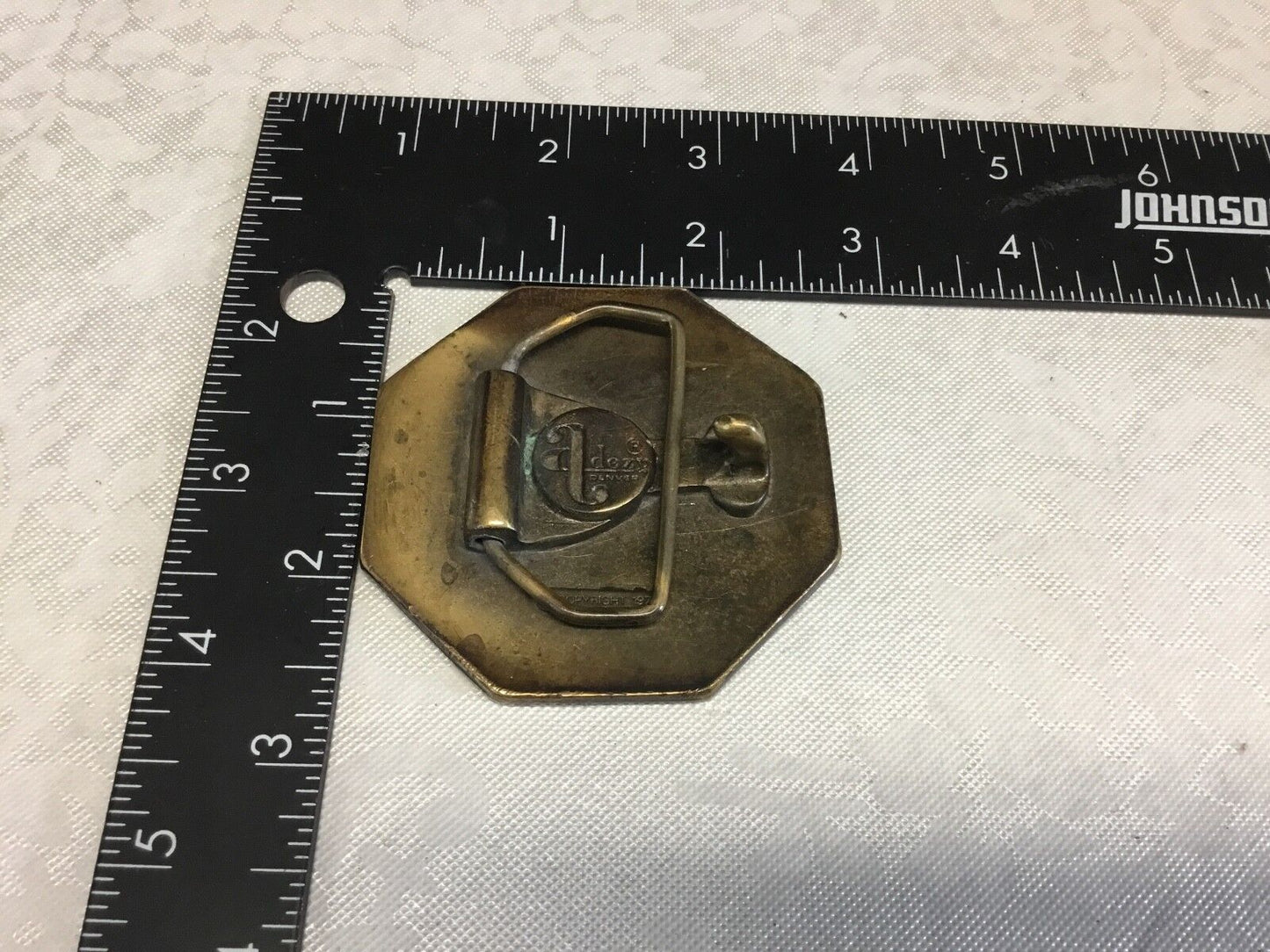 VINTAGE 1977 **MGM SPRING BRAKES** COMPANY BELT BUCKLE
