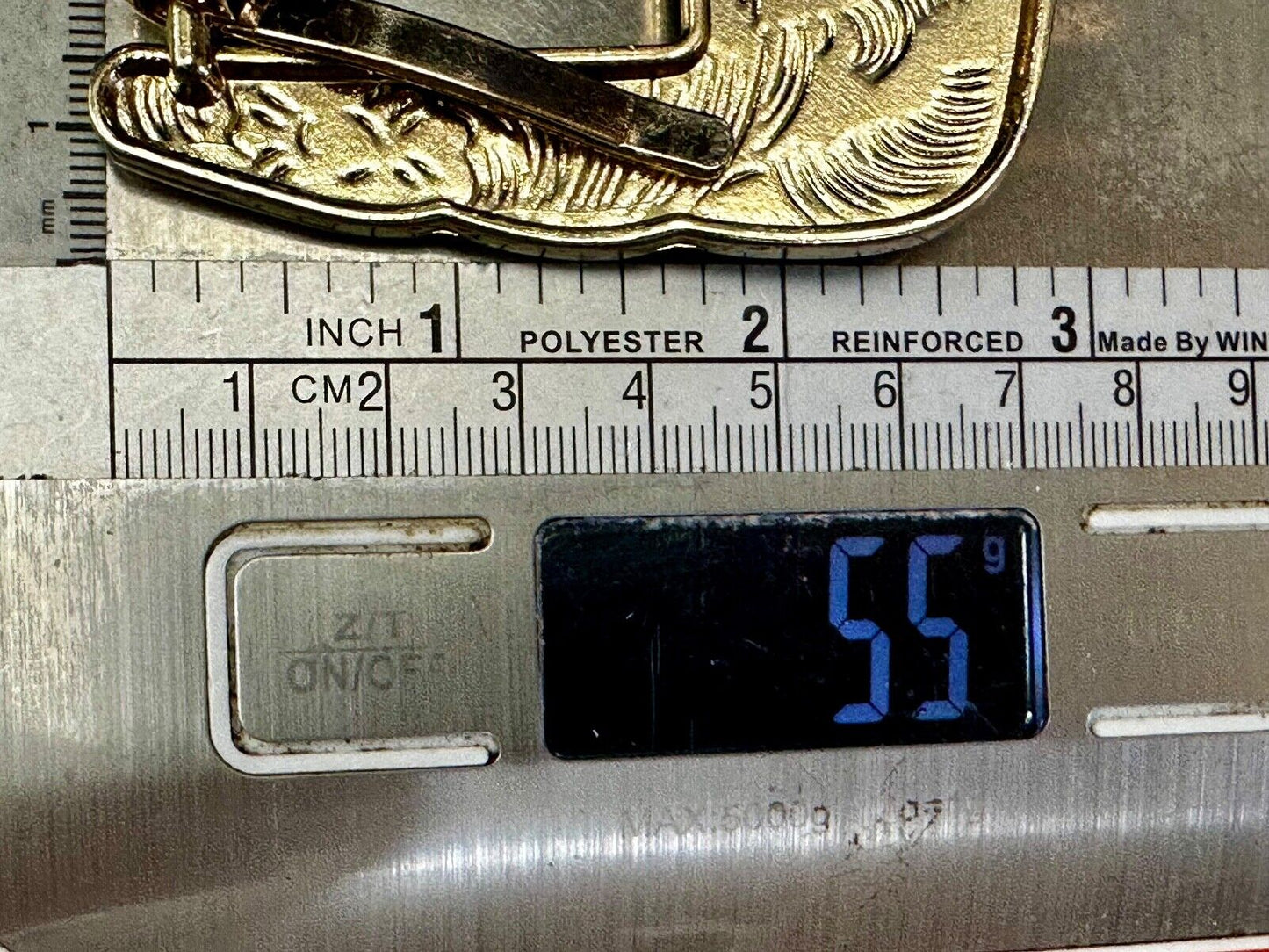 Texas Ranger Style Longhorn Vintage Replacement Dress Belt Buckle West Star