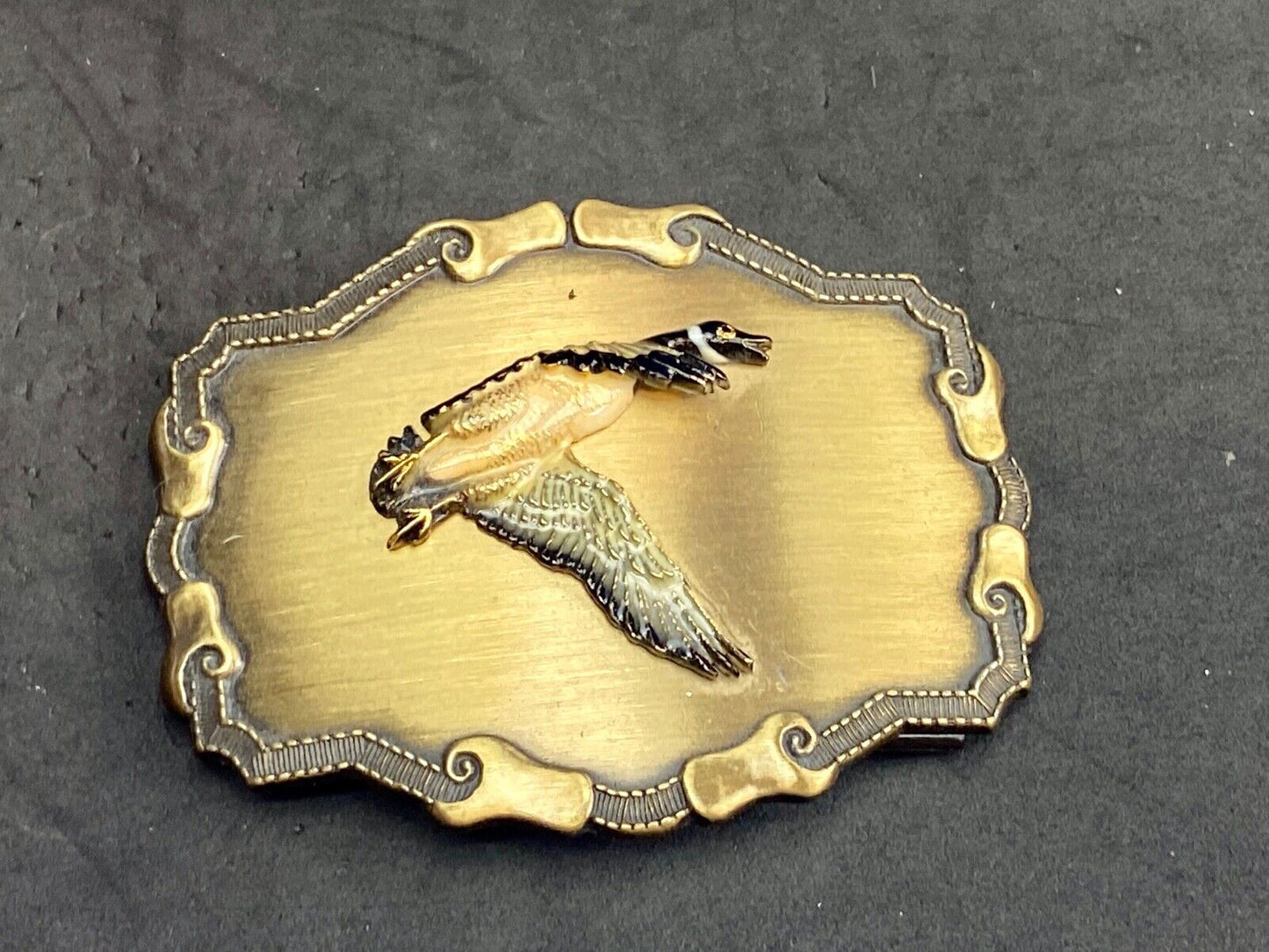 Vintage American Eagle? Grouse? Belt Buckle by Raintree Buckles & Jewelry Inc