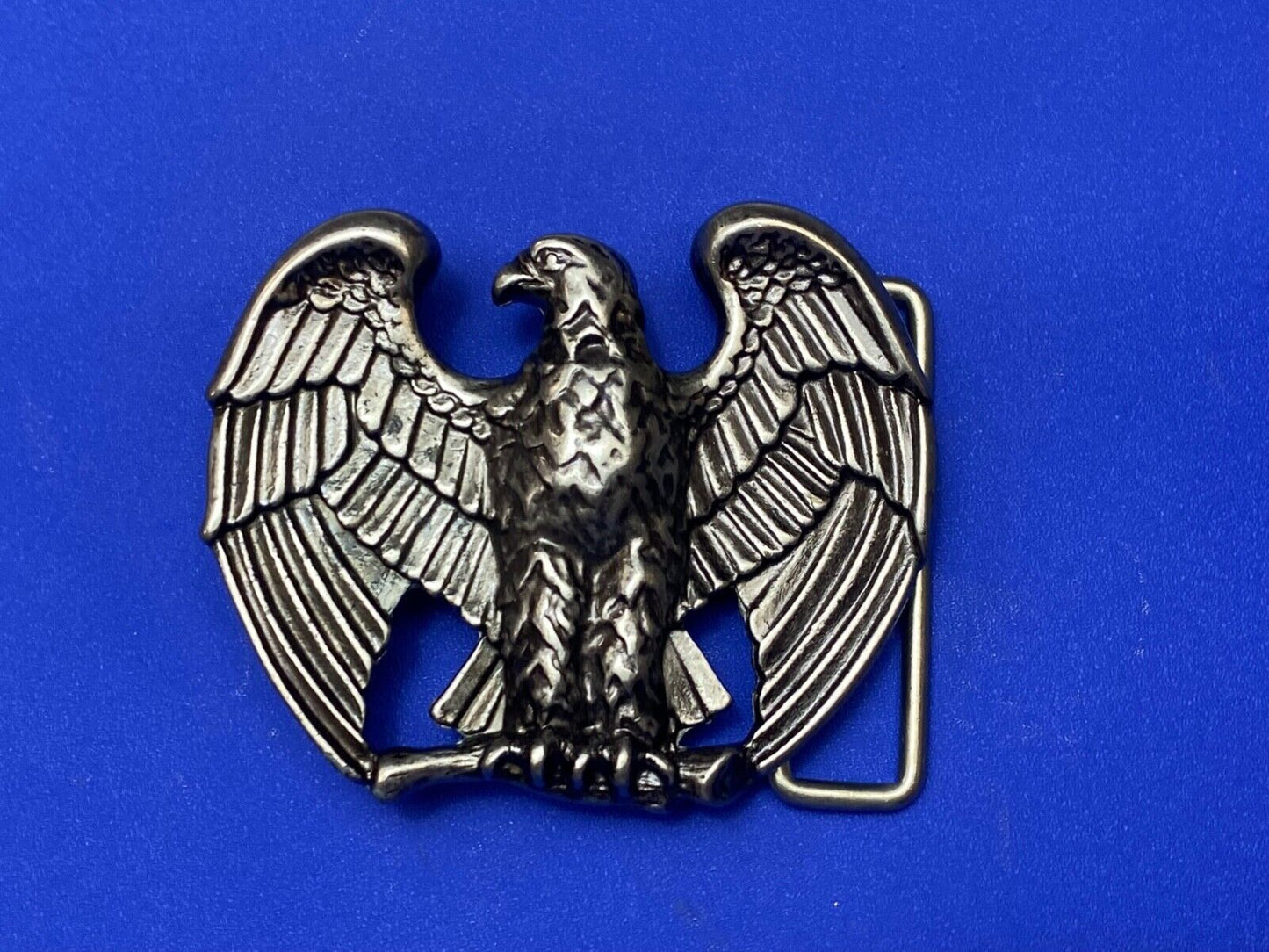 Vintage Avon Majestic Patriotic Eagle Wings Spread Metal cutout Belt Buckle