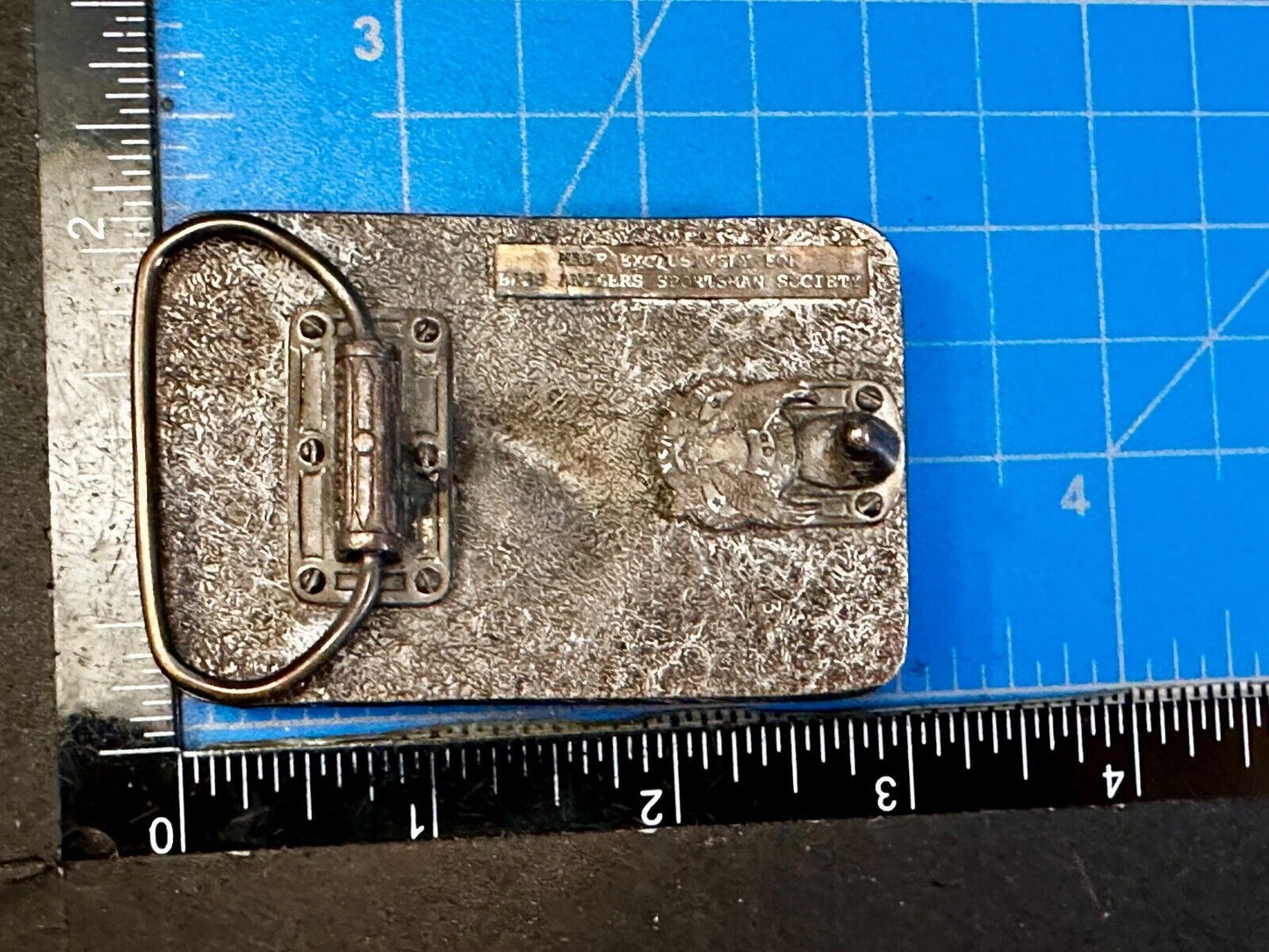 1988 Bass Anglers Sportsman Society Club Great American Belt Buckle
