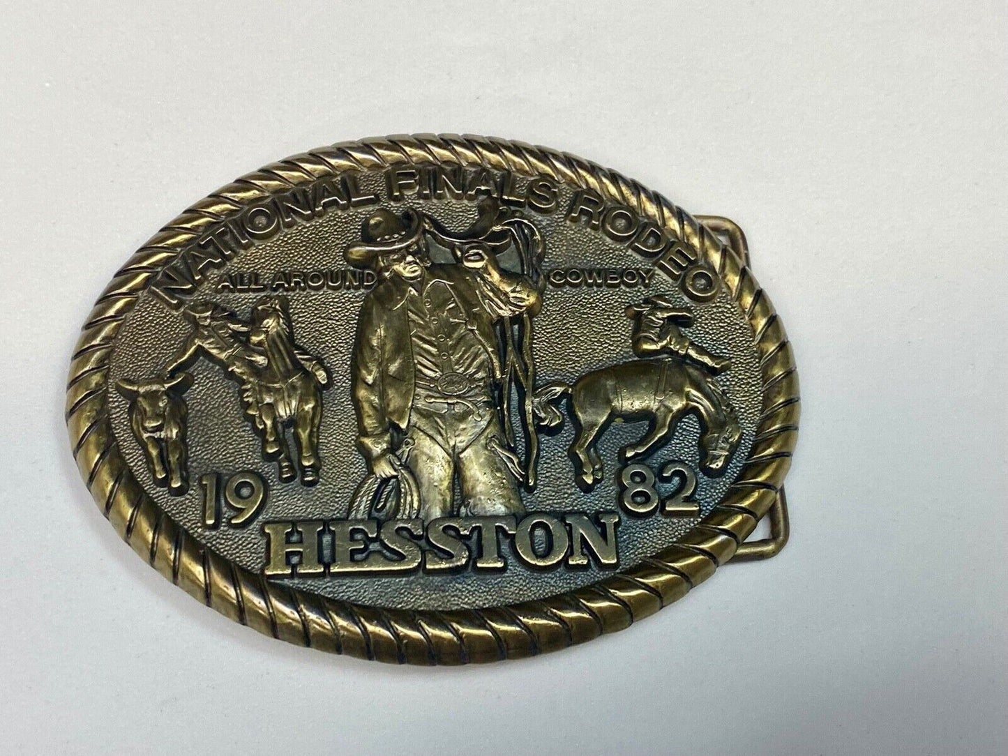 1982 Nfr Hesston Rodeo Finals, Limited Edition Collector's Belt Buckle