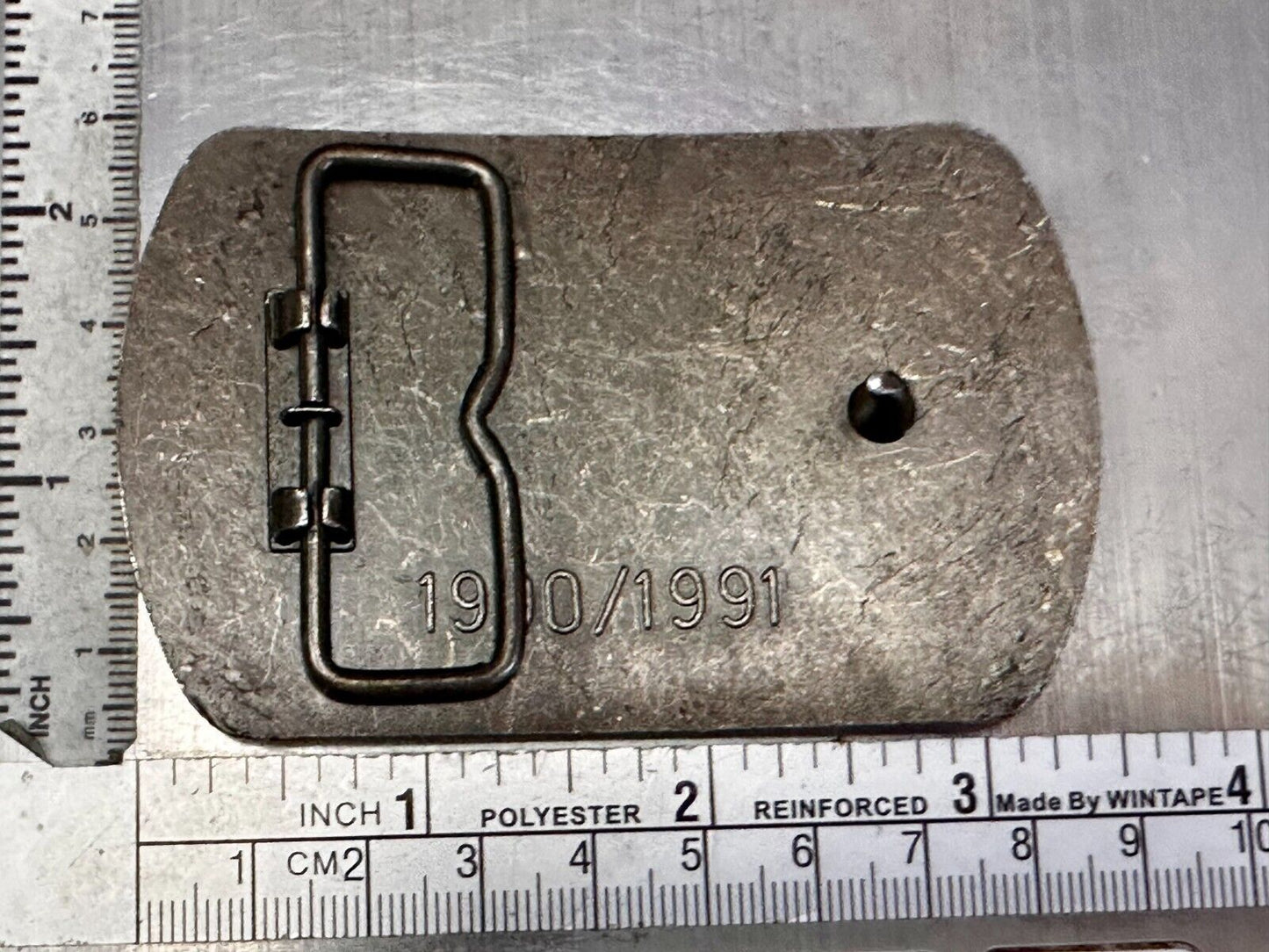 Baker Hughes Mining Tools Mine Drilling Bit Head Advertisement Belt Buckle -1991