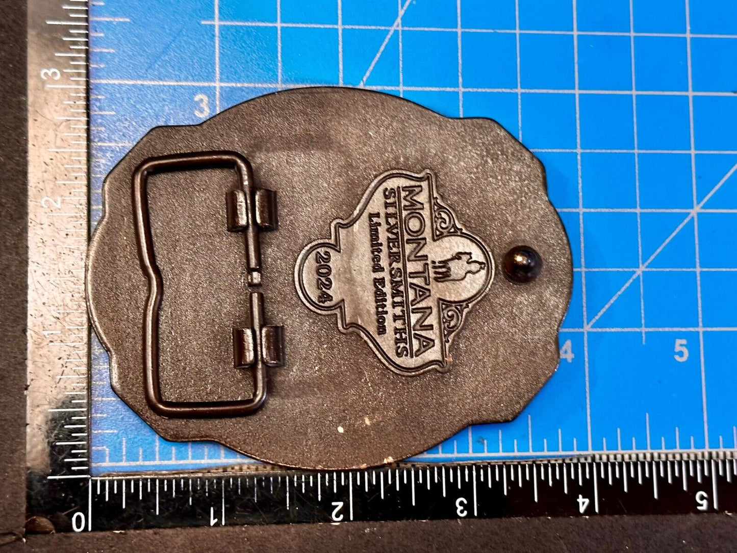 2024 Pendleton Whiskey Leter Buck Rodeo Cowboys Montana Silversmiths Belt Buckle
