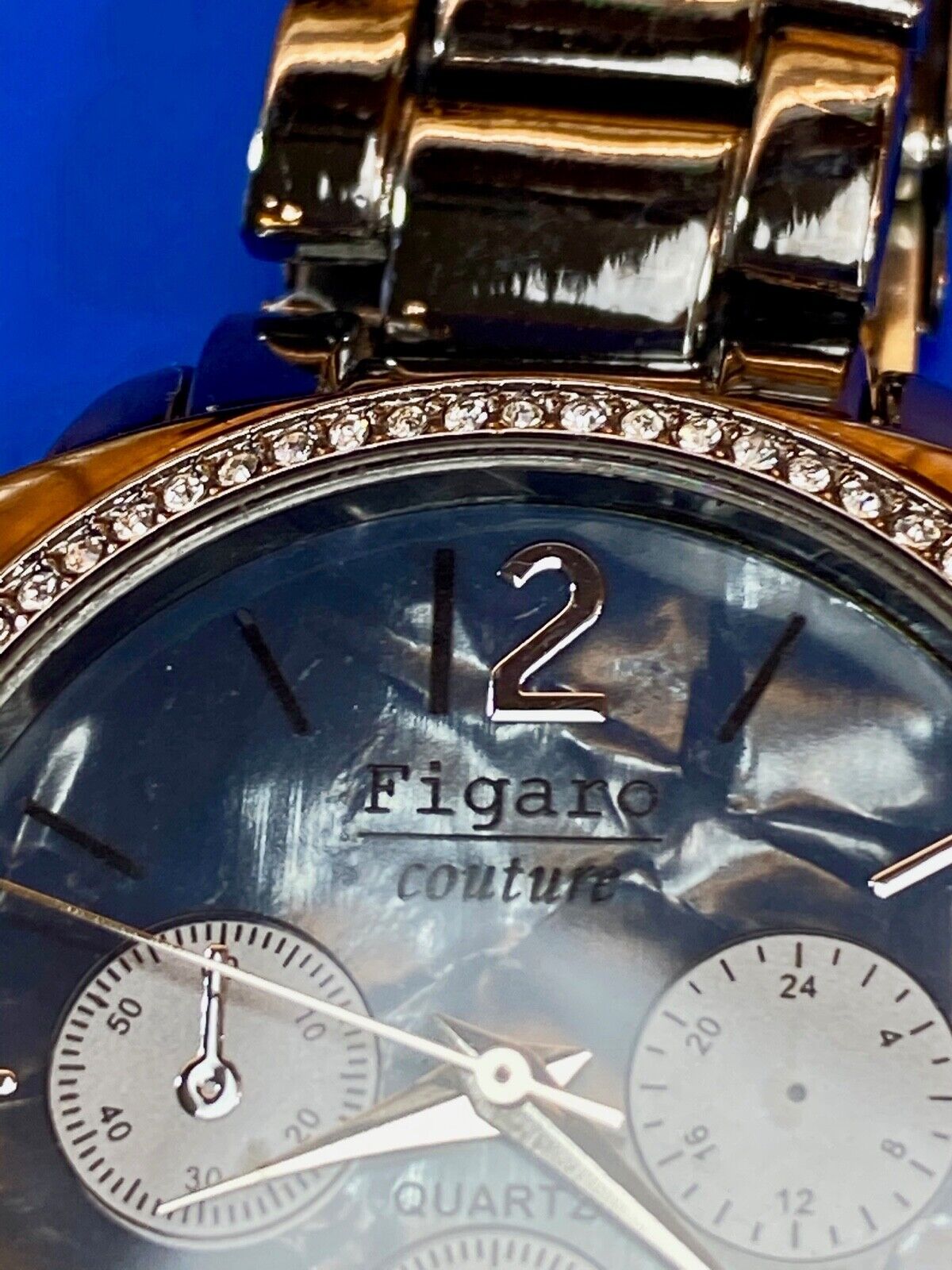 Beautiful Figaro Couture Multi Dial Watch - New Batter, Working Well!
